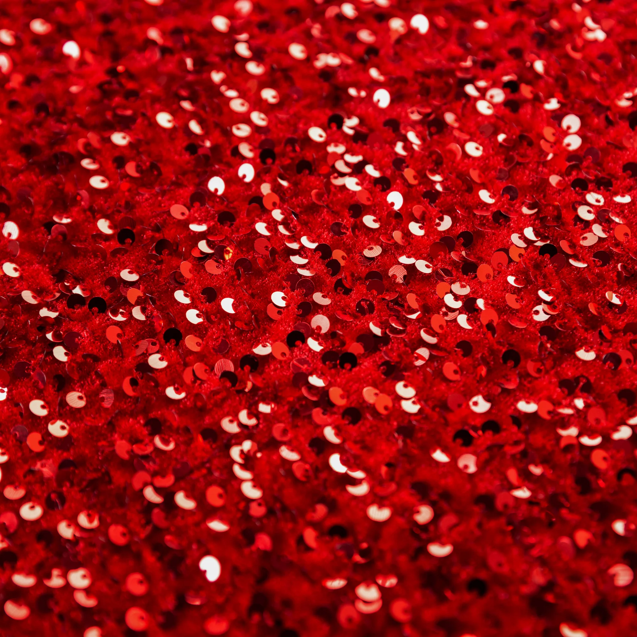 Sequin Velvet 120" Round Tablecloth - Red - Image 8