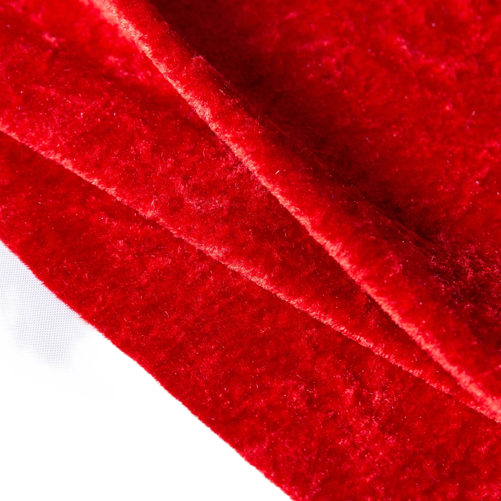 10 yards Velvet Fabric Roll - Red - Image 2