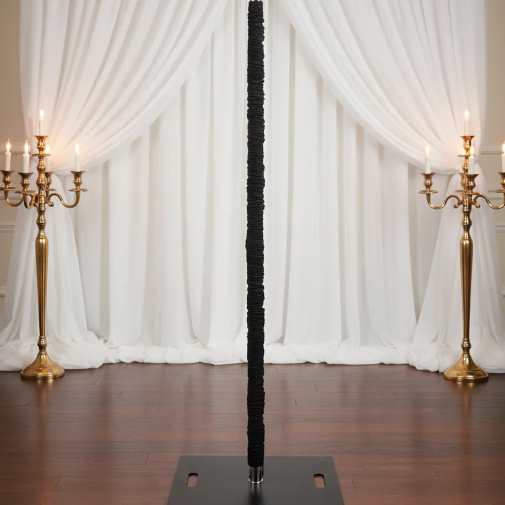10ft Spandex Upright Pole Cover - Black - Image 5