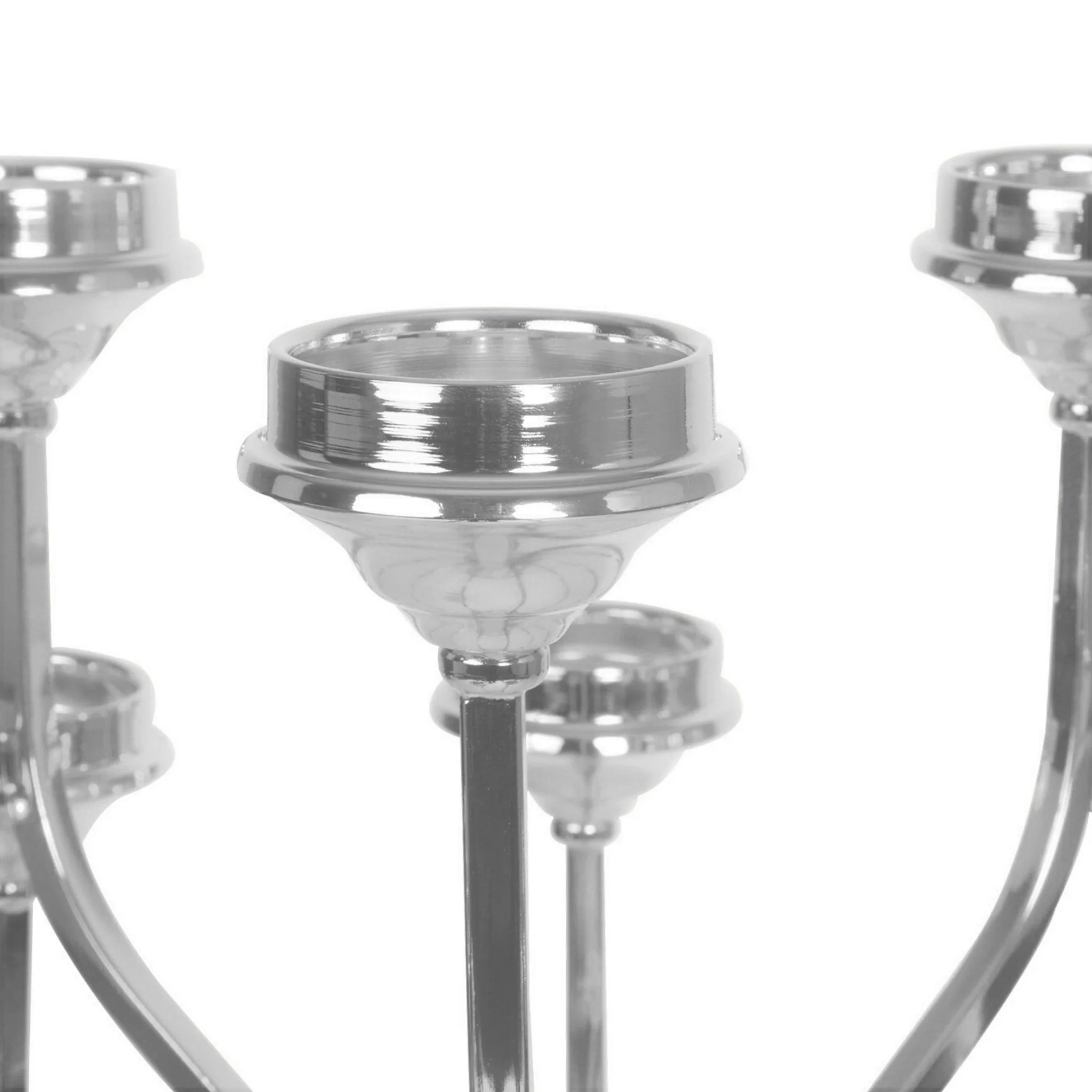 12 Arms Candle Holder Wedding Candelabra Table Centerpiece 48"H - Silver - Image 7