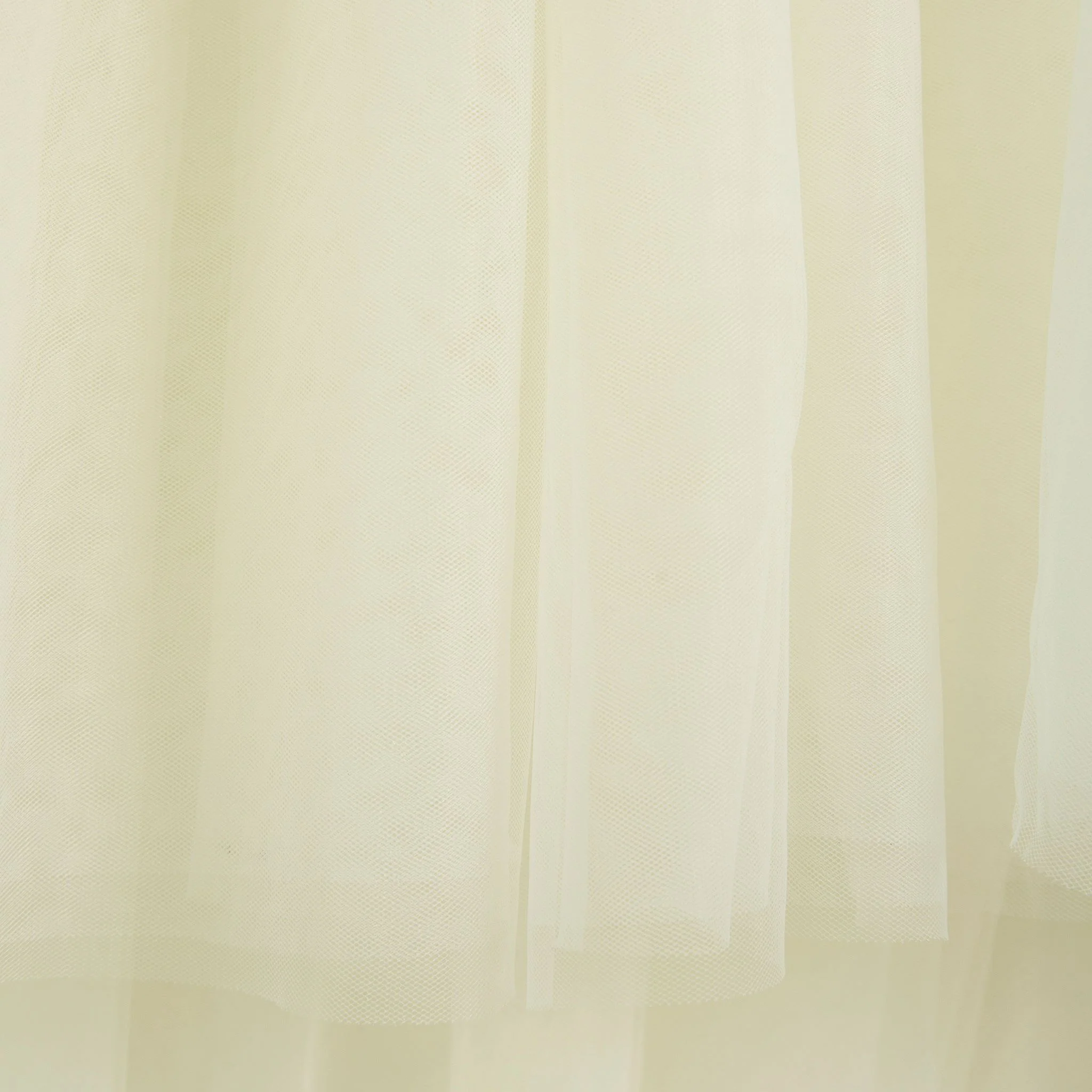 14ft Ruffle Layered Ivory Tulle Tableskirt - Image 4