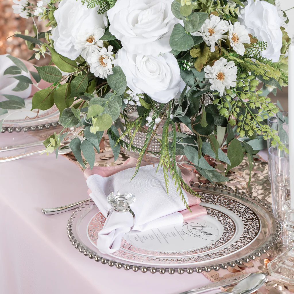 17"x17" Premium Polyester Napkin - White - Image 6