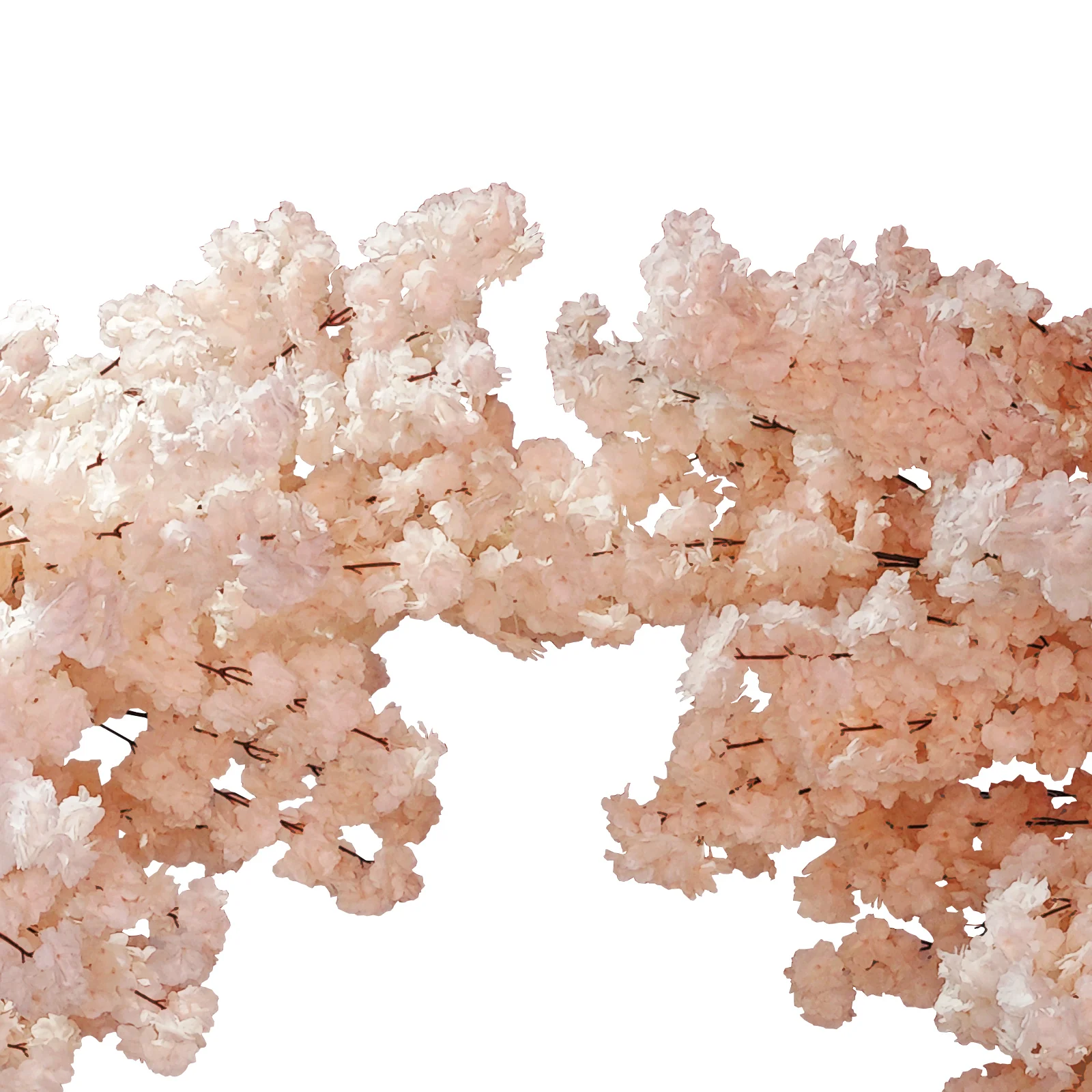2 pcs 9.5ft Cherry Blossom Wedding Arch Backdrop - Blush - Image 6