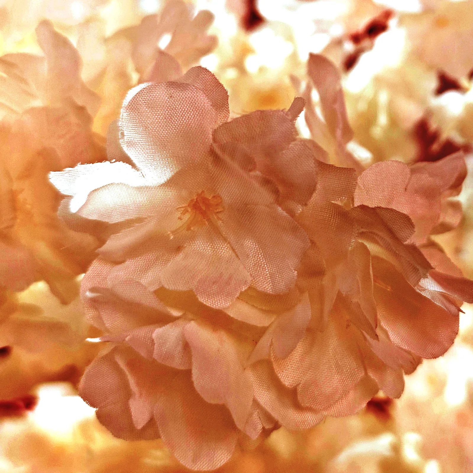 2 pcs 9.5ft Cherry Blossom Wedding Arch Backdrop - Peach - Image 3