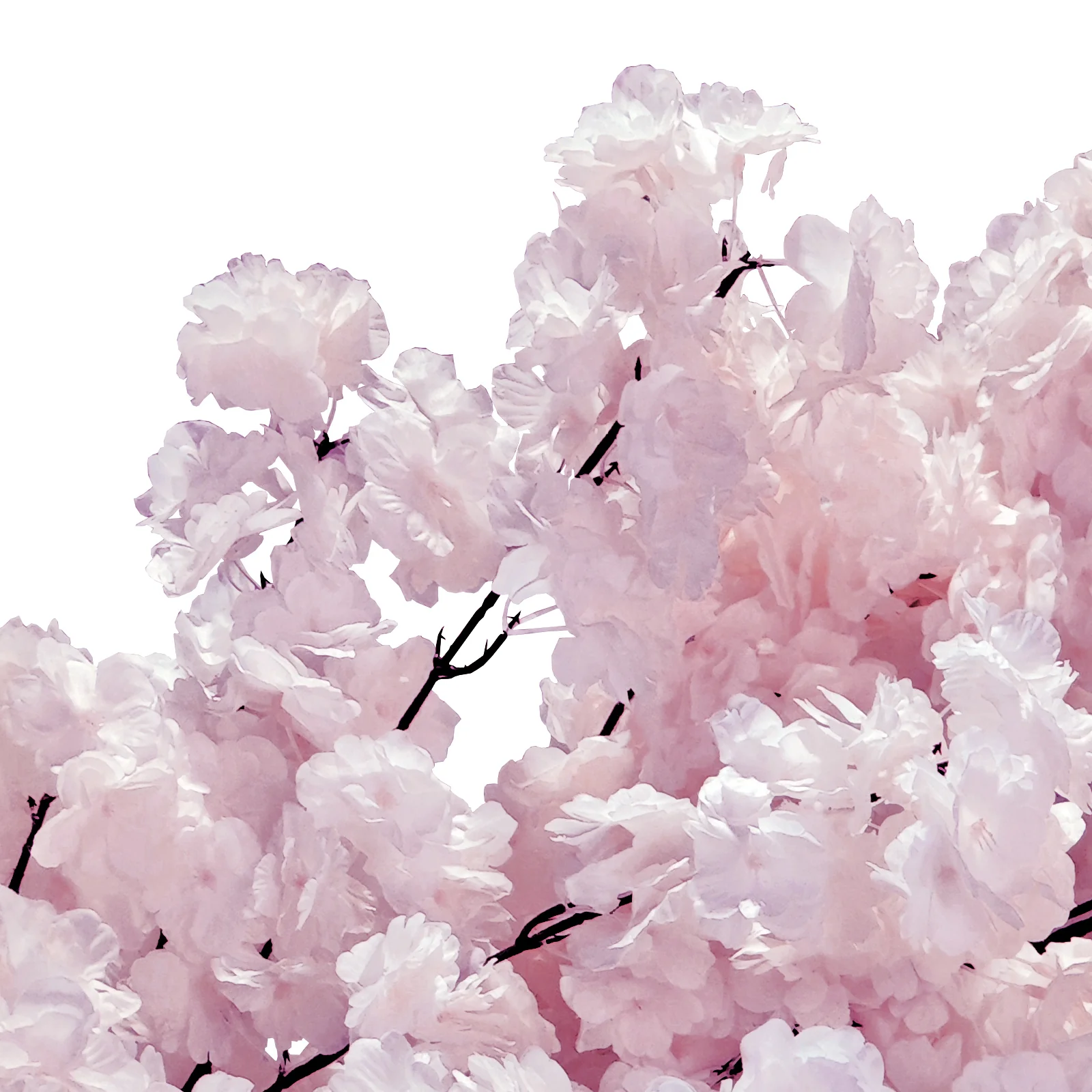 2 pcs 9.5ft Cherry Blossom Wedding Arch Backdrop - Pink - Image 3