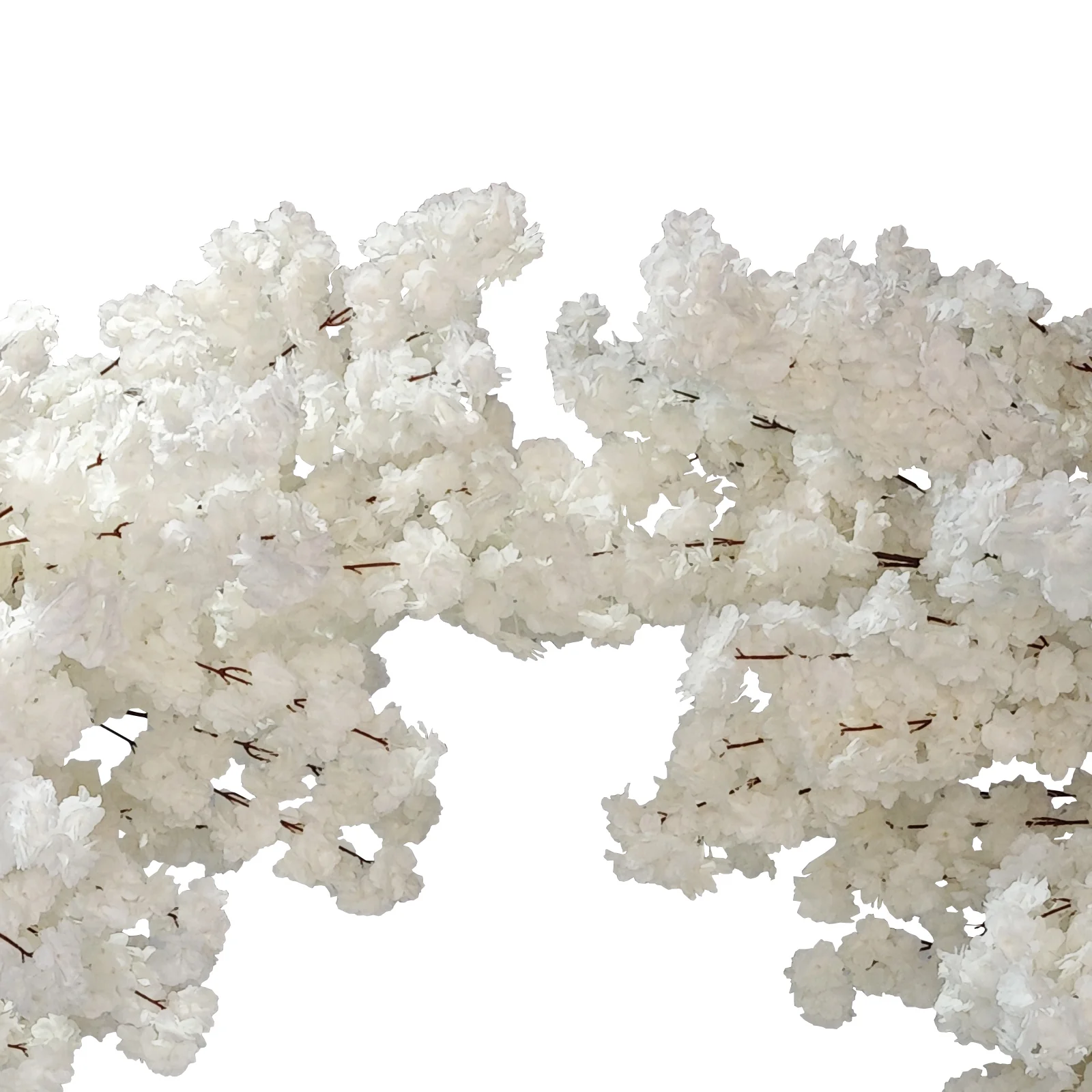 2 pcs 9.5ft Cherry Blossom Wedding Arch Backdrop - White - Image 3