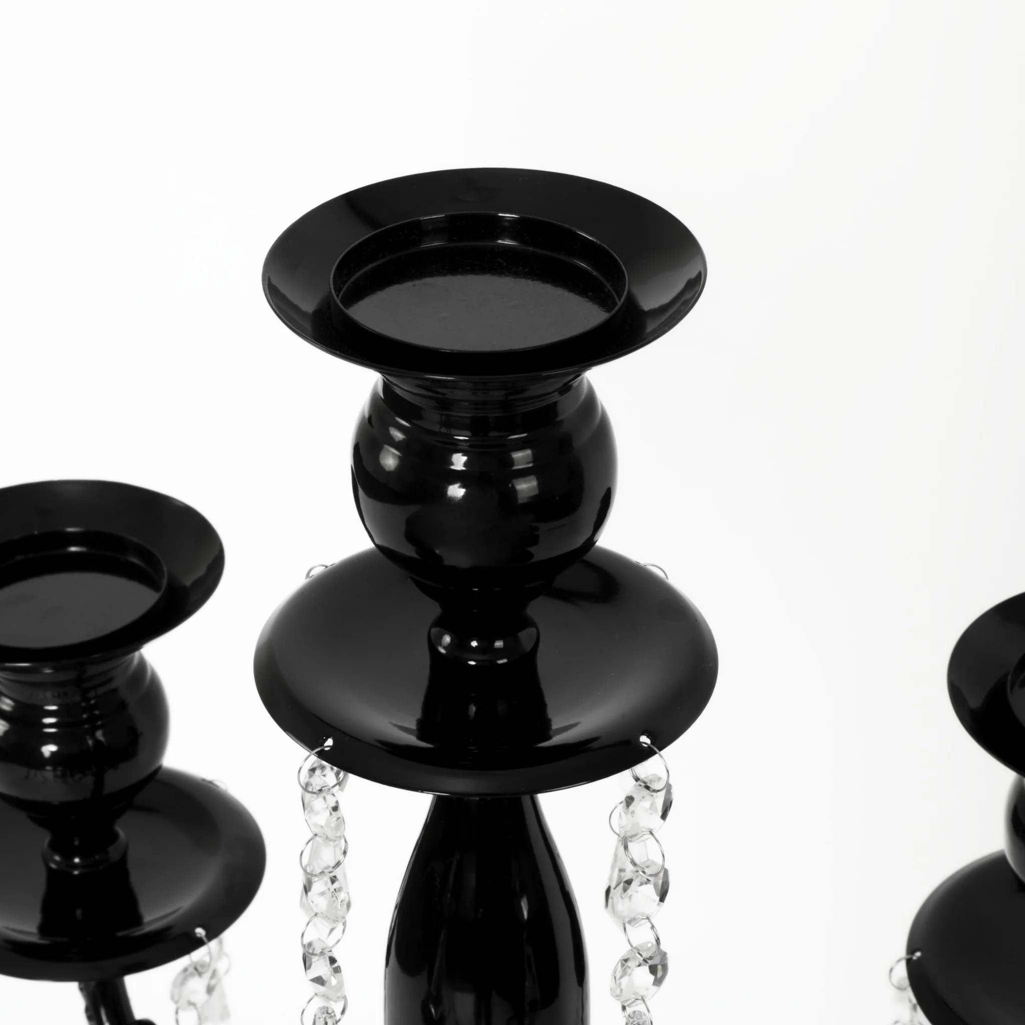 36" Candelabra Tabletop Centerpiece - Black - Image 2