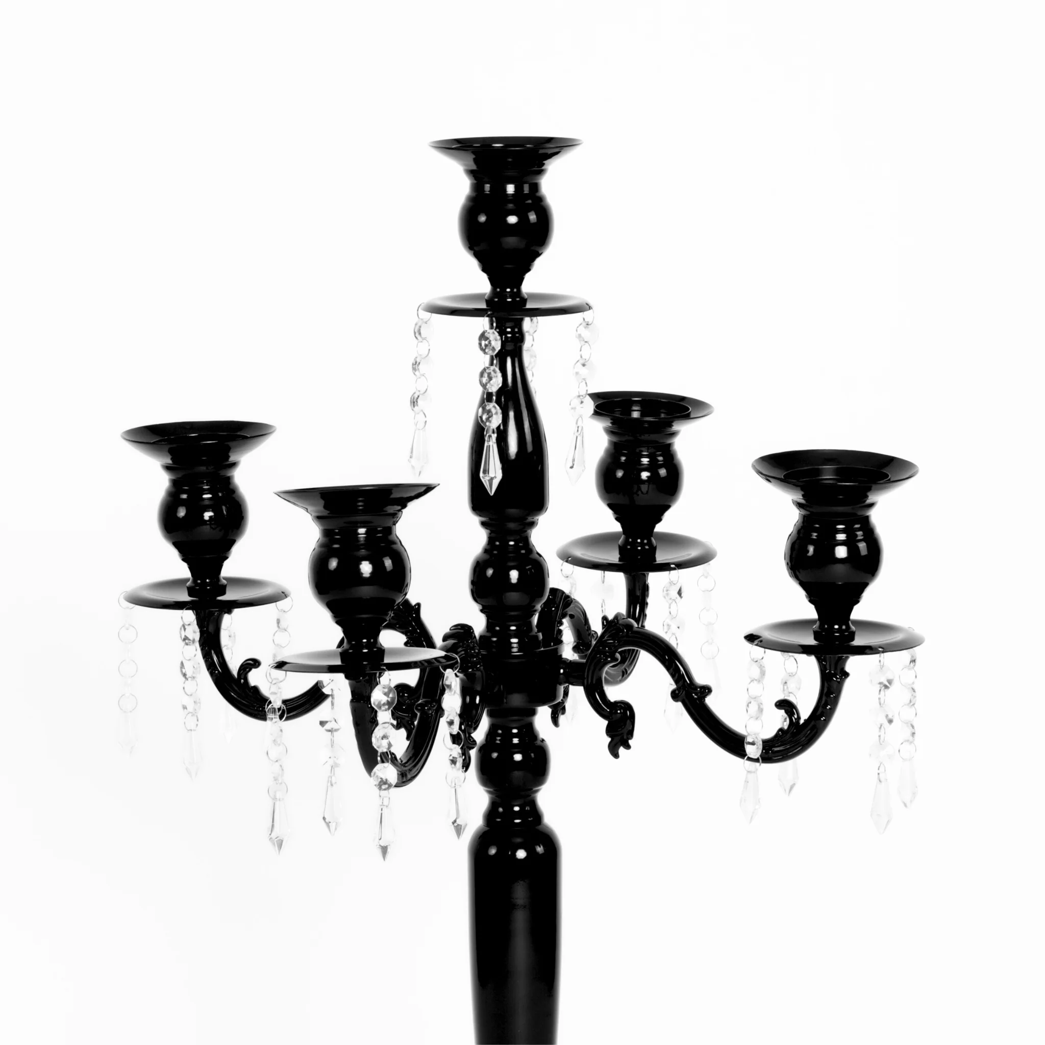 36" Candelabra Tabletop Centerpiece - Black - Image 3