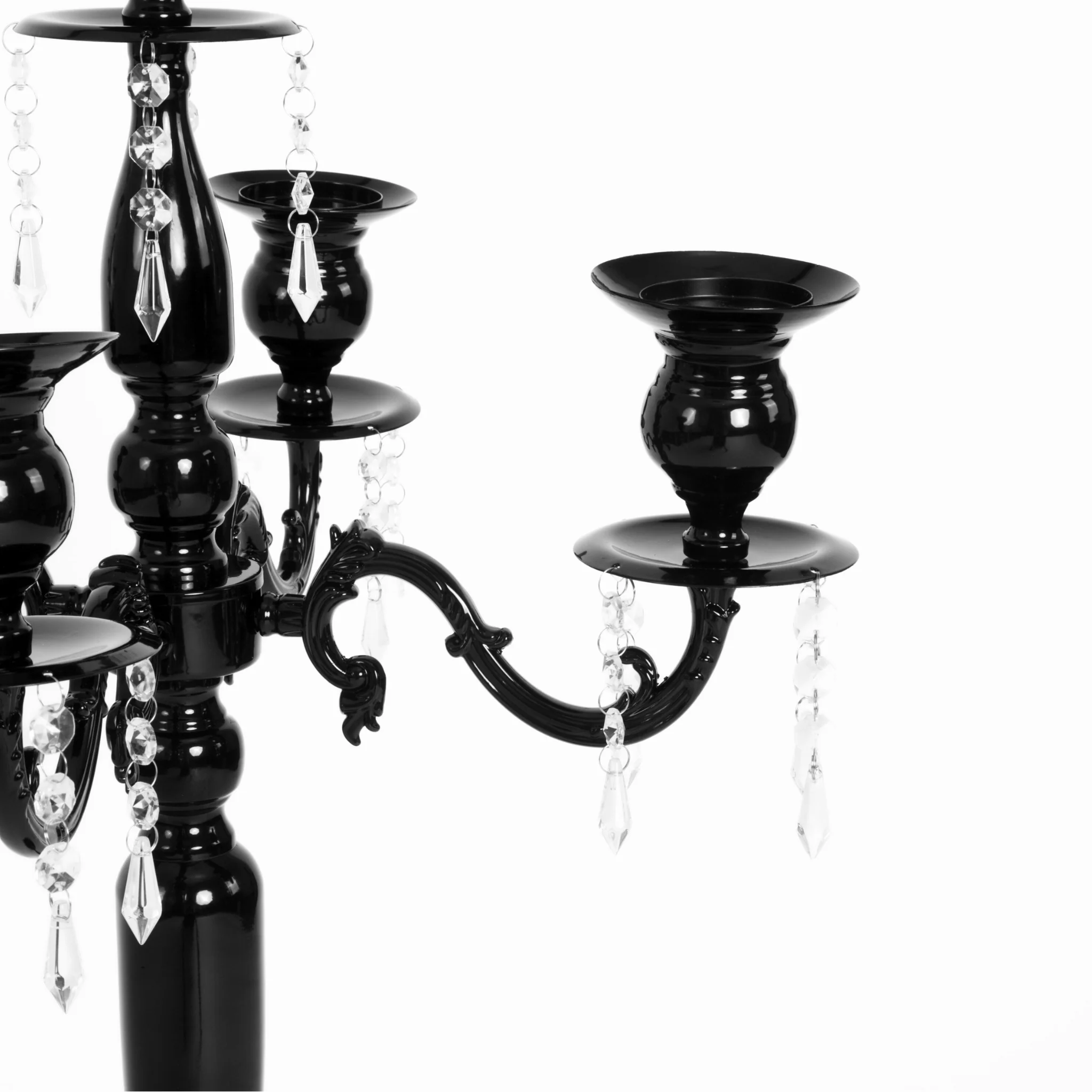 36" Candelabra Tabletop Centerpiece - Black - Image 6