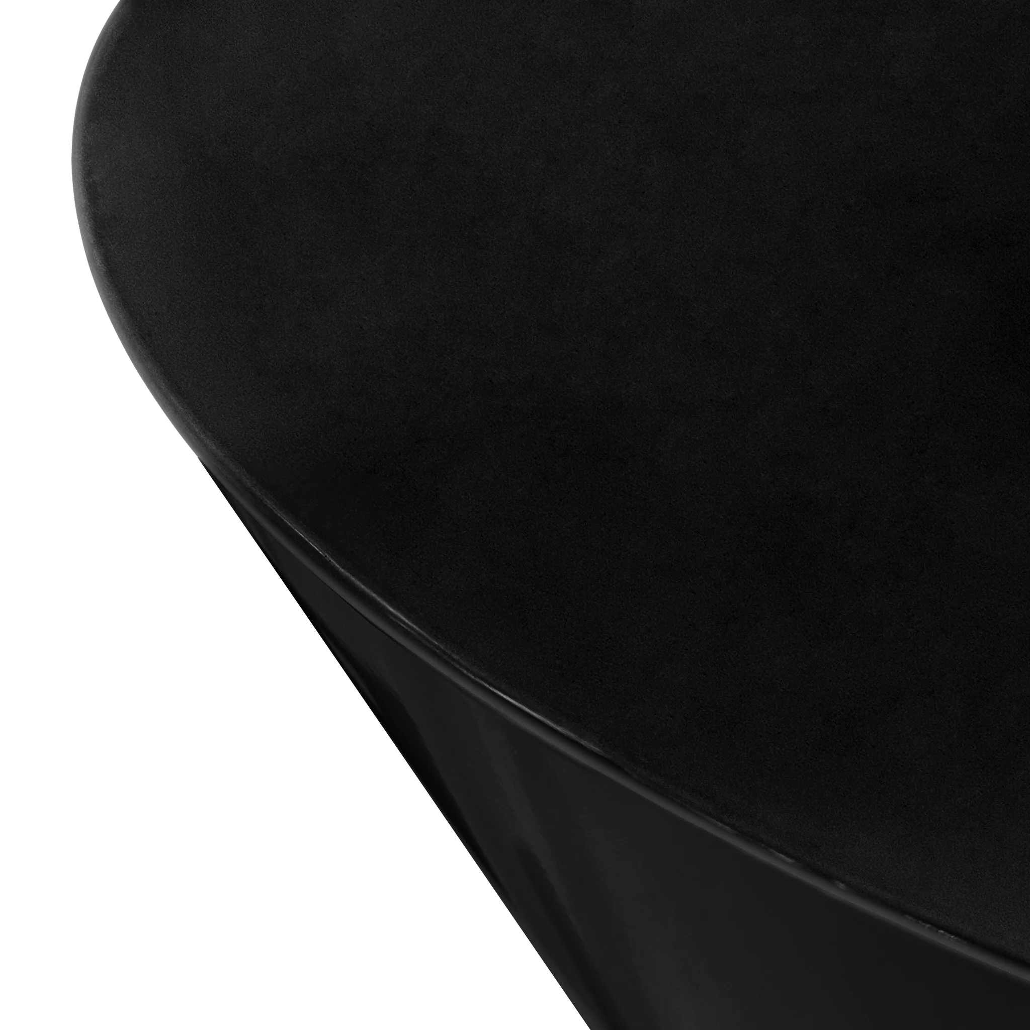 38" Tall Hourglass Plinth Pedestal Stand - Black - Image 7