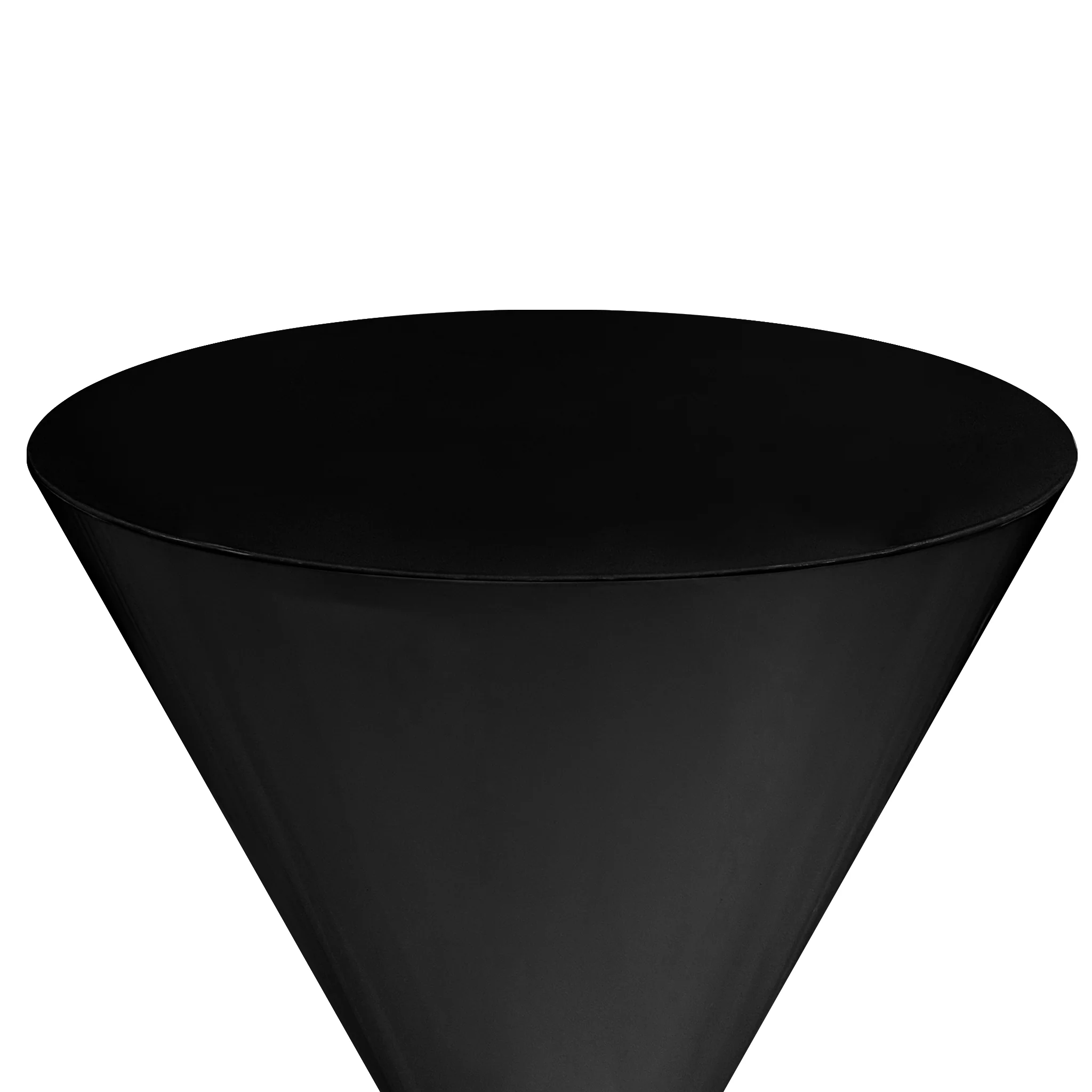 38" Tall Hourglass Plinth Pedestal Stand - Black - Image 8