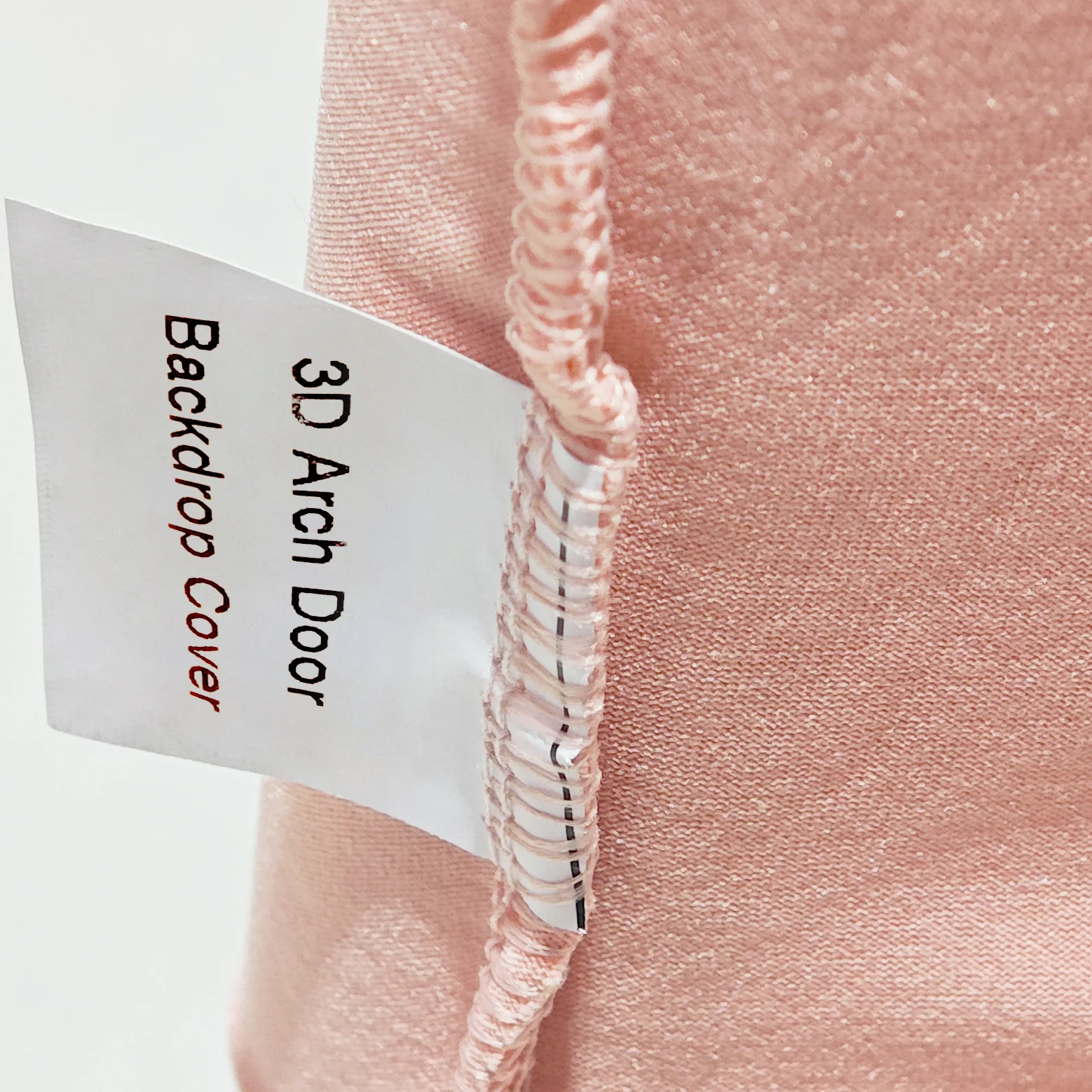 Spandex Cover for 3D Arch Door Frame Backdrop - Blush/Rose Gold - Image 6