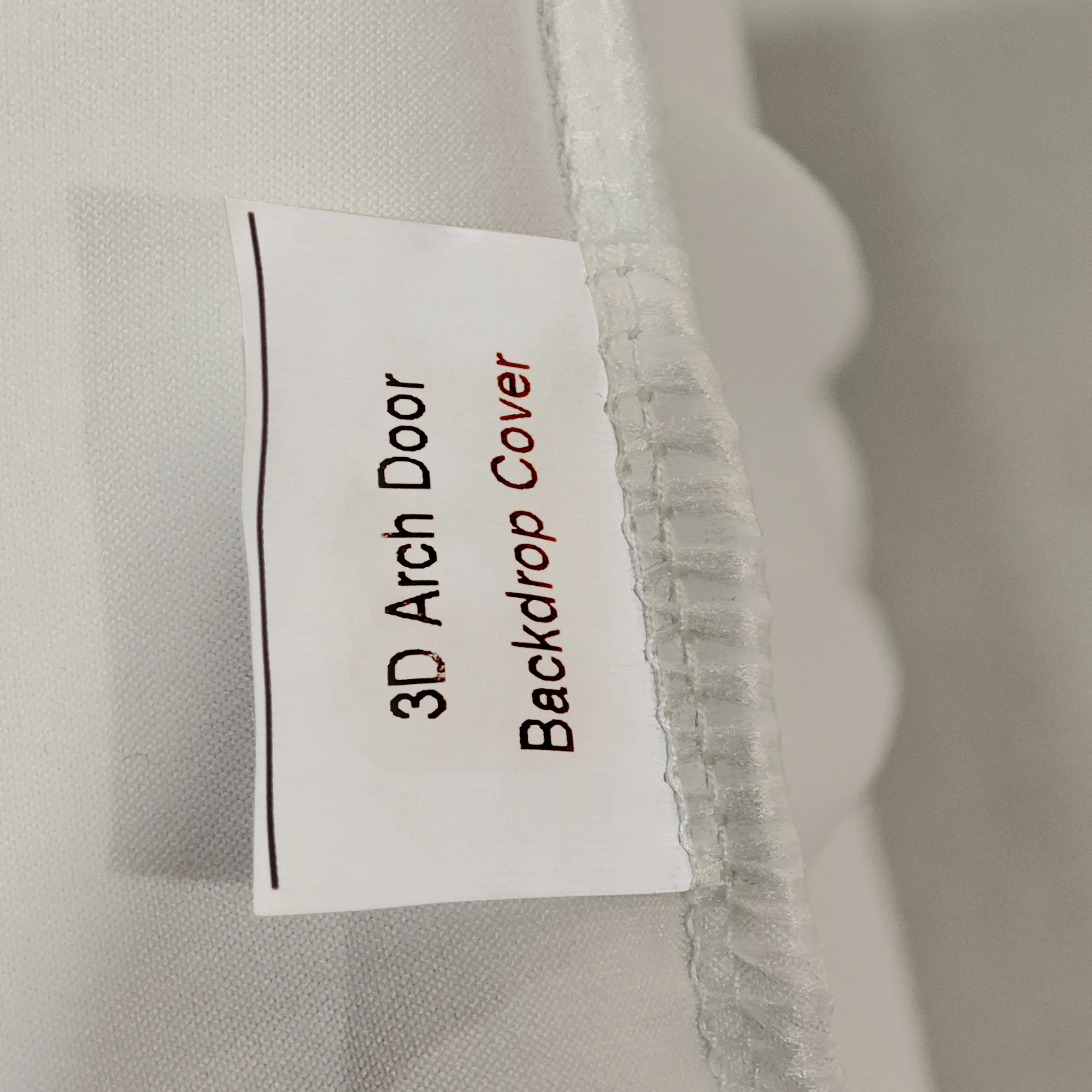 Spandex Cover for 3D Arch Door Frame Backdrop - Ivory - Image 6