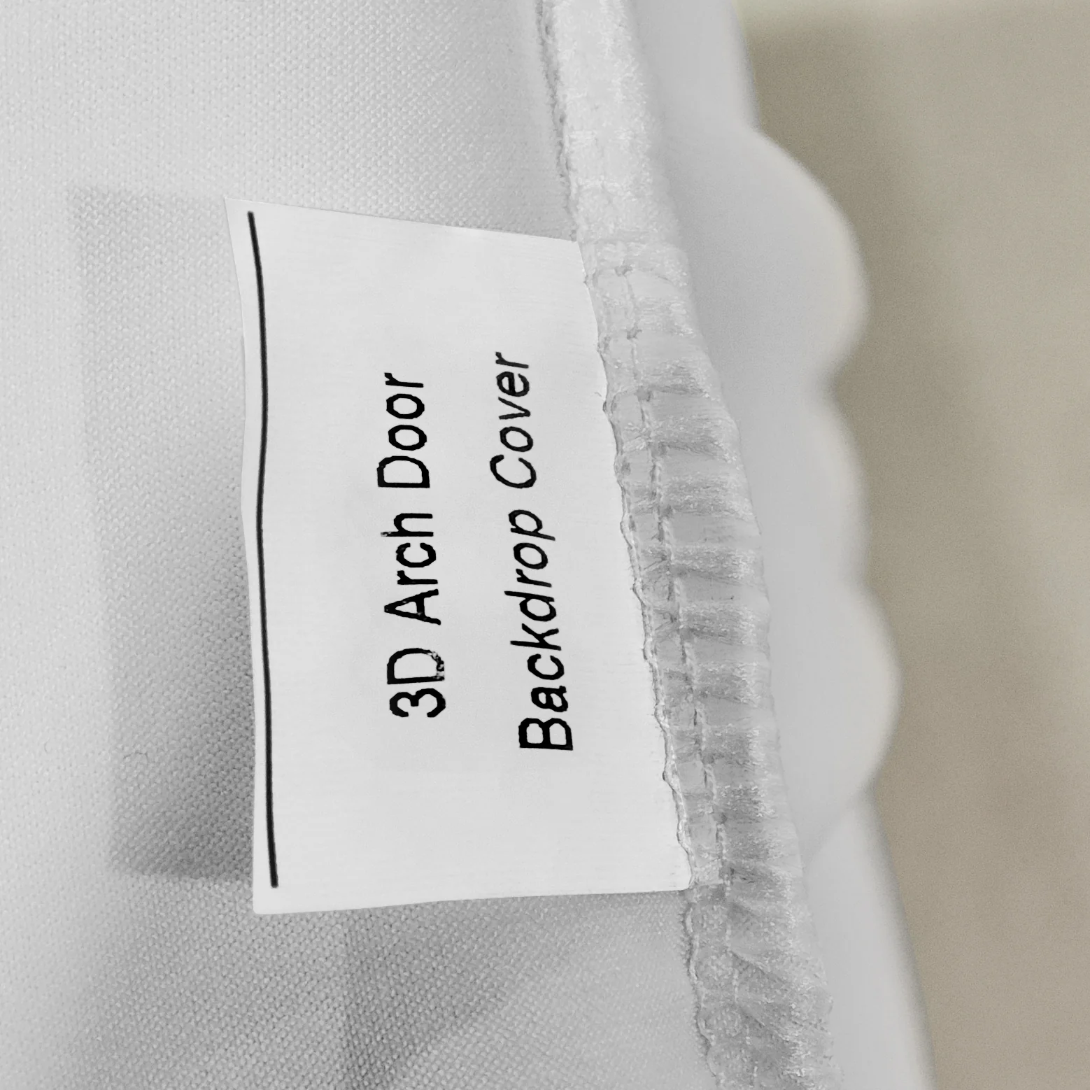 Spandex Cover for 3D Arch Door Frame Backdrop - White - Image 5