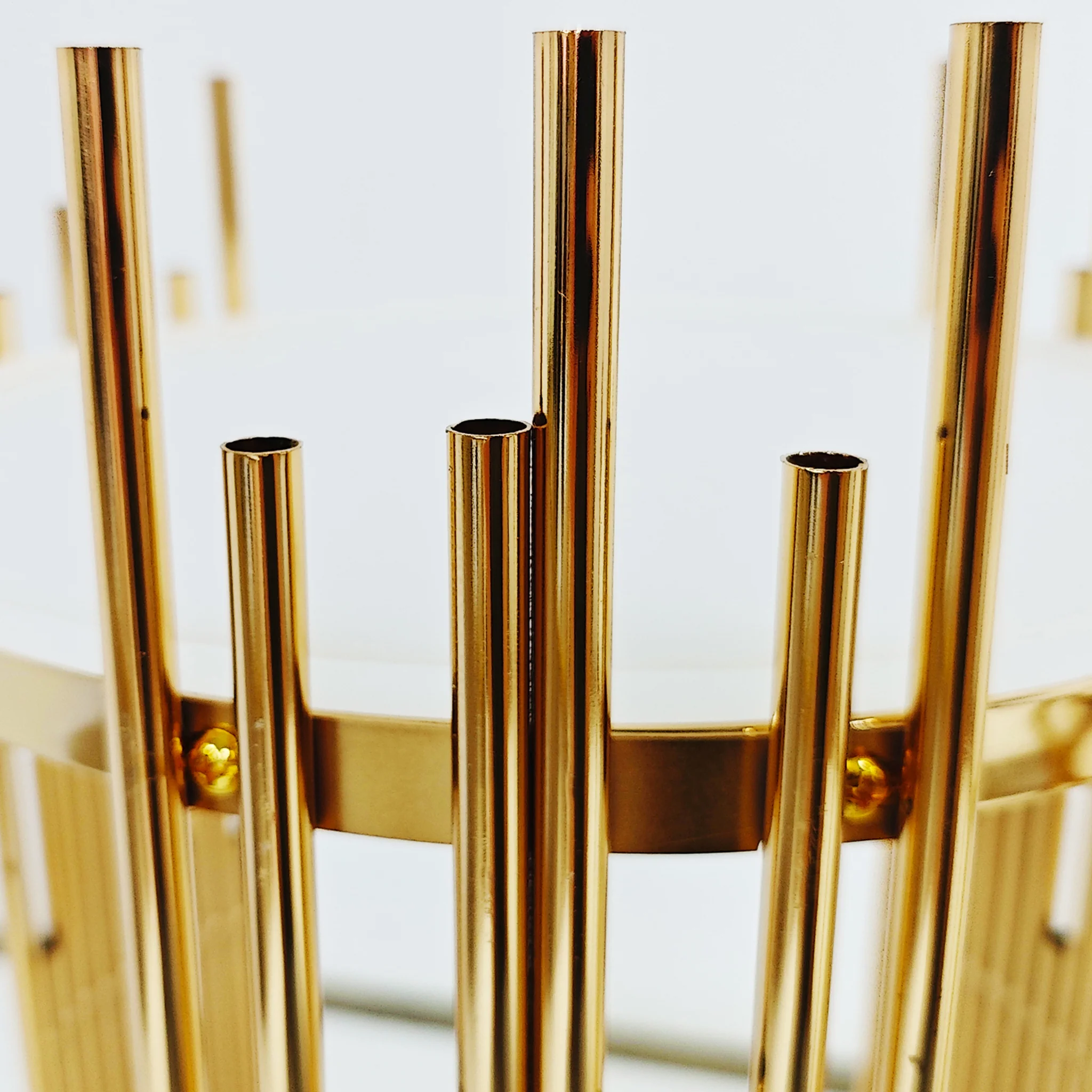 3 pcs of Gold Plinths Round Display Stand - Image 6