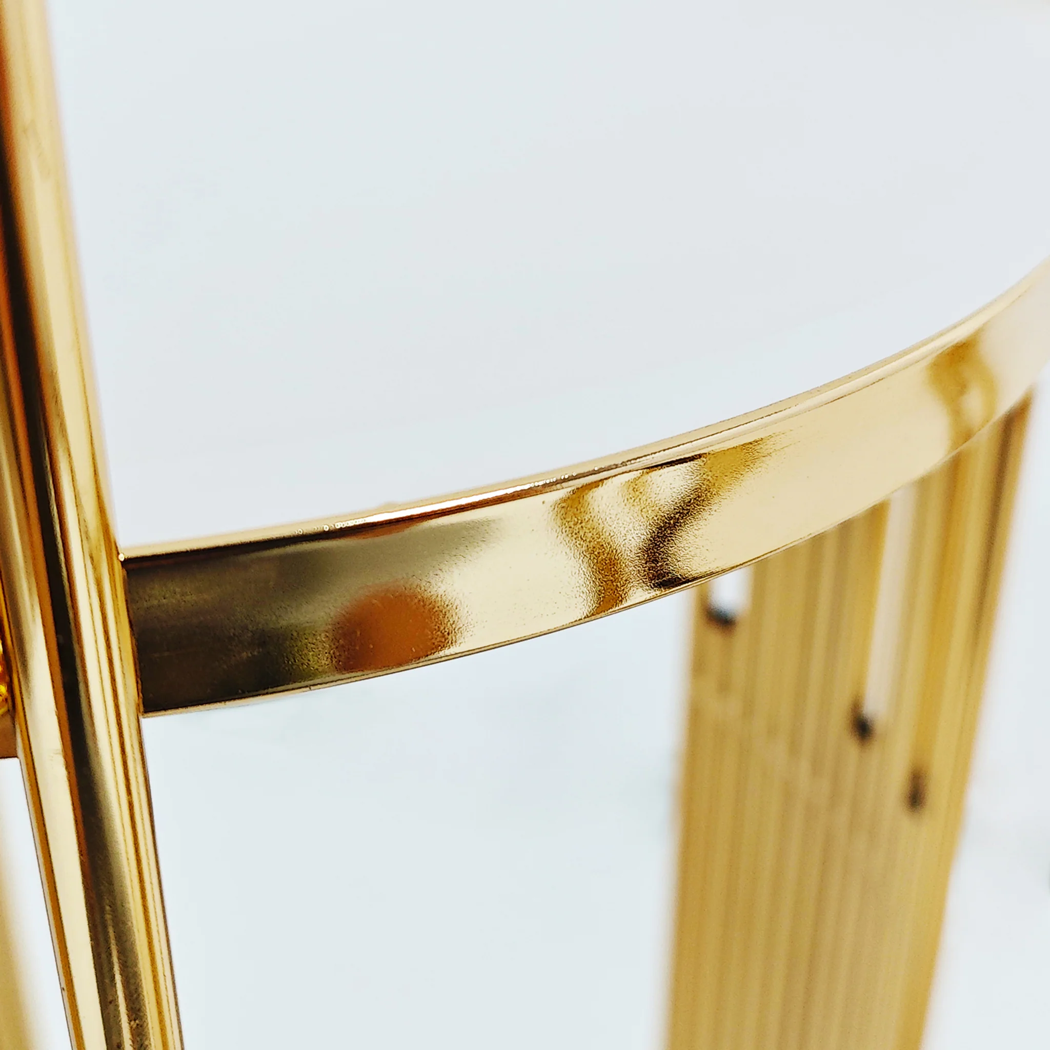 3 pcs of Gold Plinths Round Display Stand - Image 9