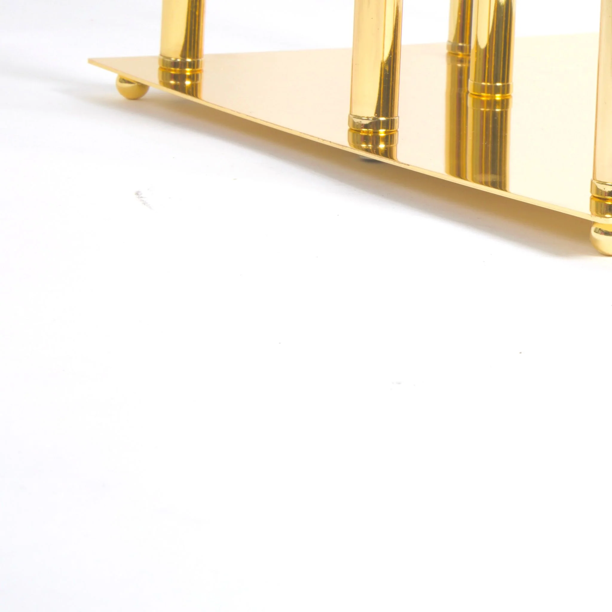 48" Tall 10 Arm Candle Holder Candelabra Centerpiece - Gold - Image 10