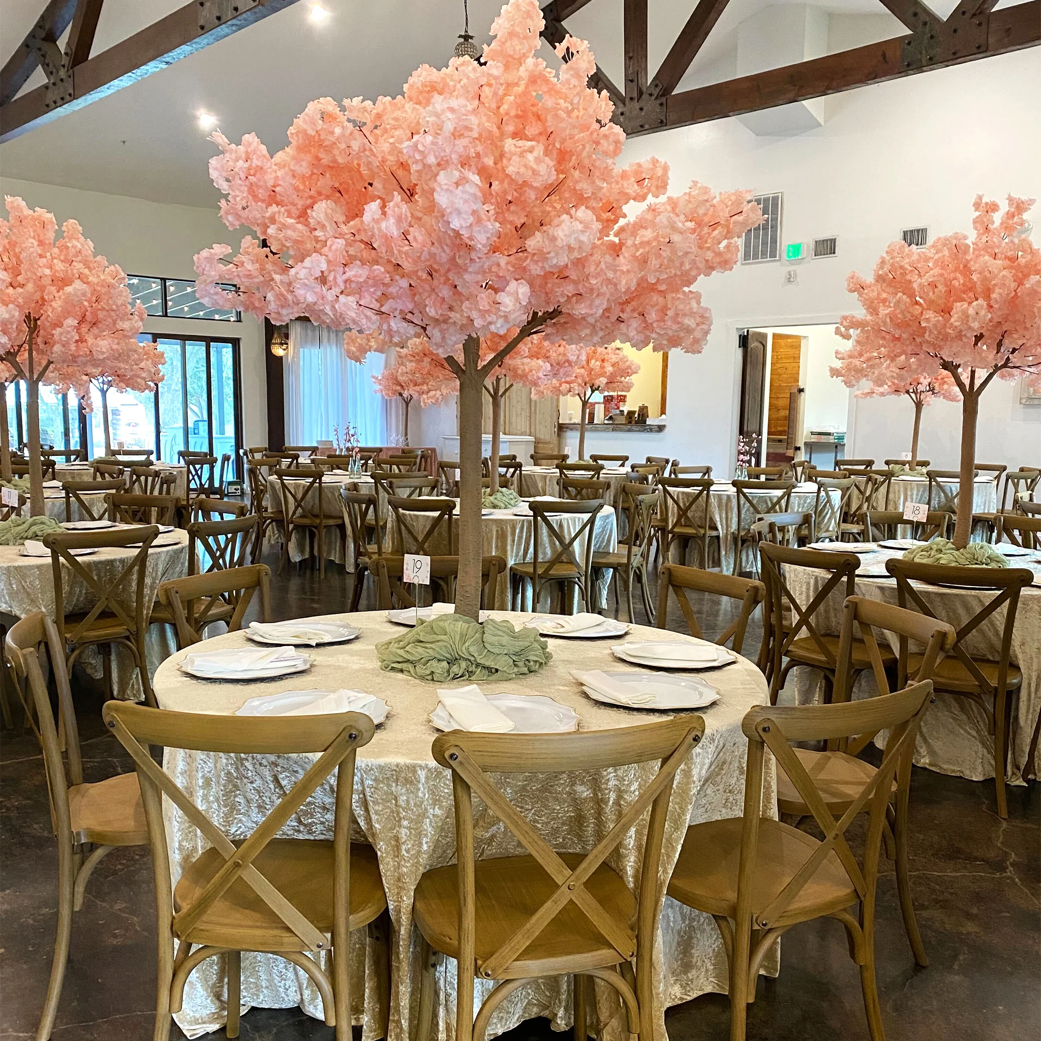 5ft Cherry Blossom Tree Backdrop Frame Stand - Blush - Image 2