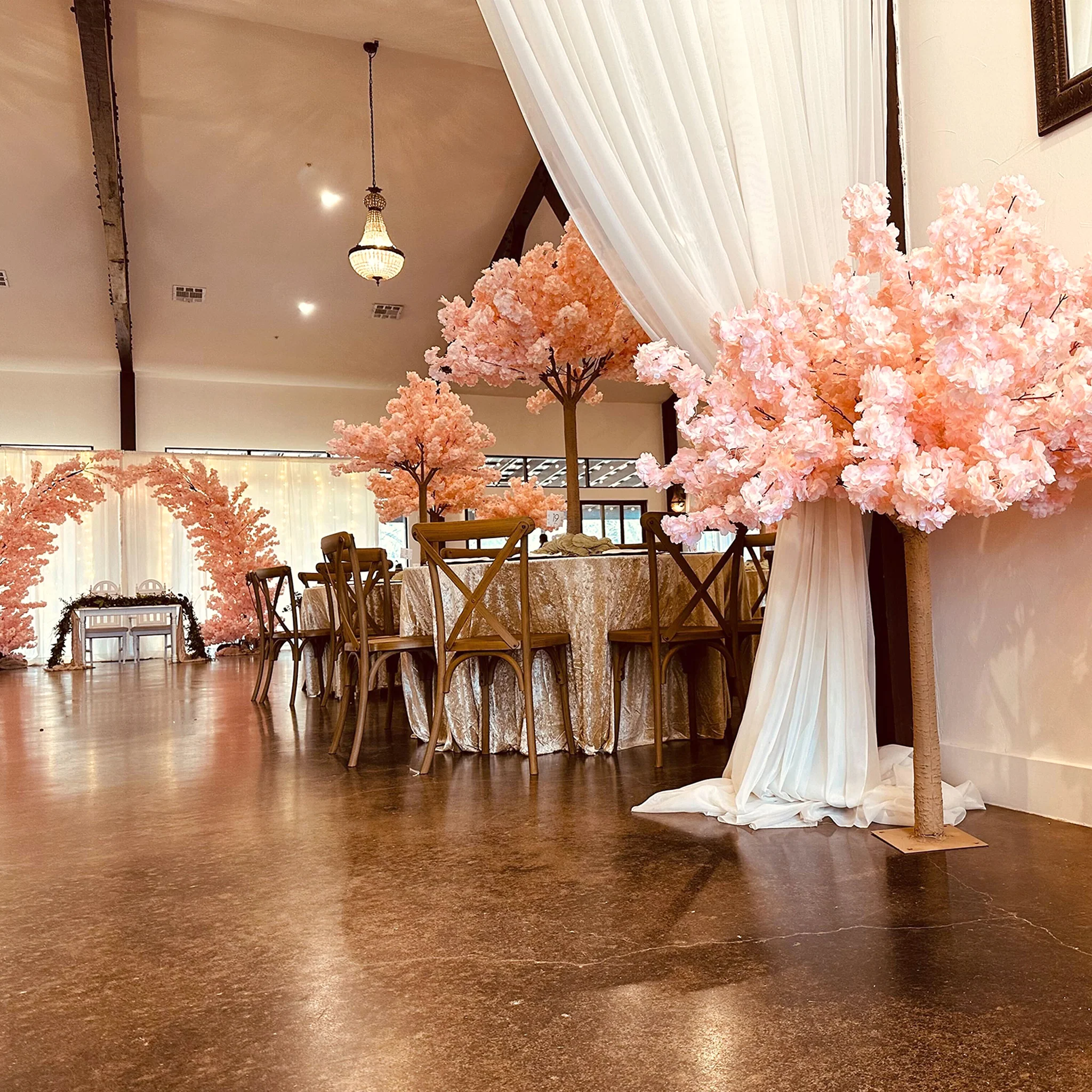 5ft Cherry Blossom Tree Backdrop Frame Stand - Blush - Image 3
