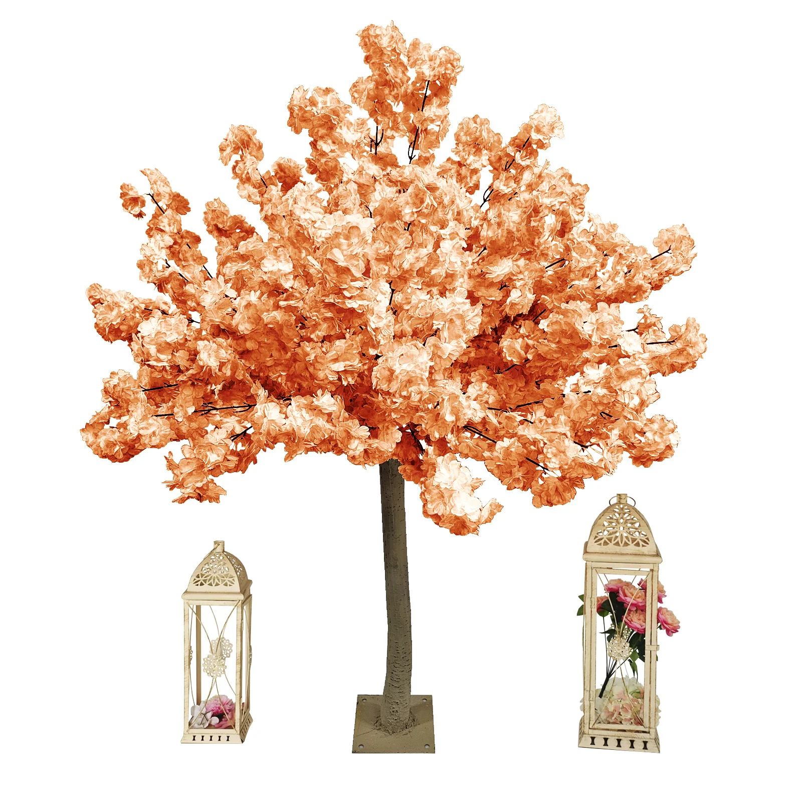 5ft Peach Cherry Blossom Tree Backdrop Frame Stand - Image 5