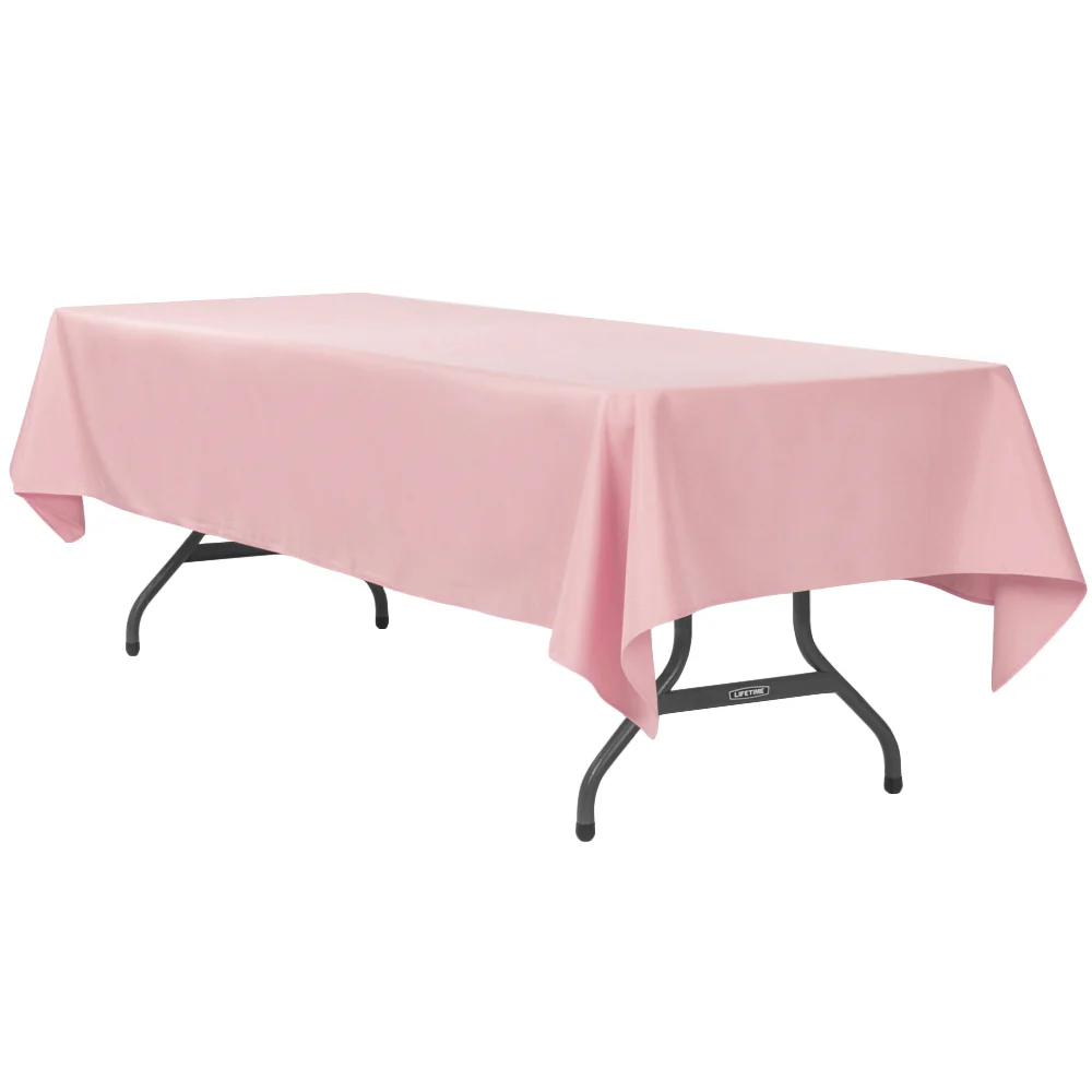 60"x120" Rectangular Premium Polyester Tablecloth - Dusty Rose/Mauve