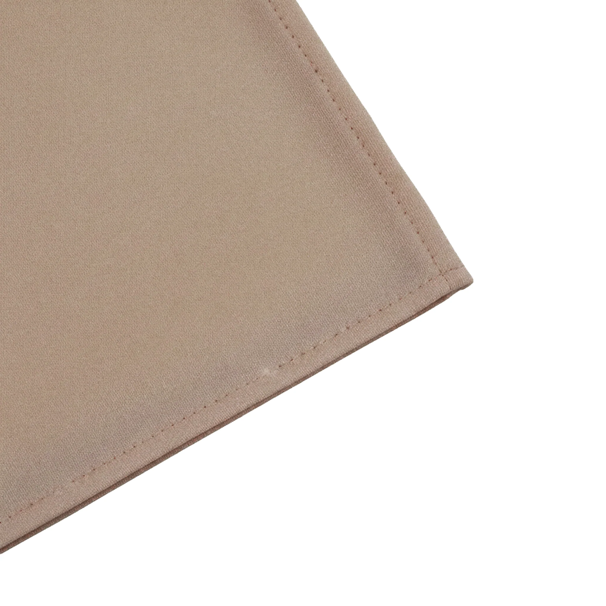 60"x120" Rectangular Premium Polyester Tablecloth - Taupe - Image 4