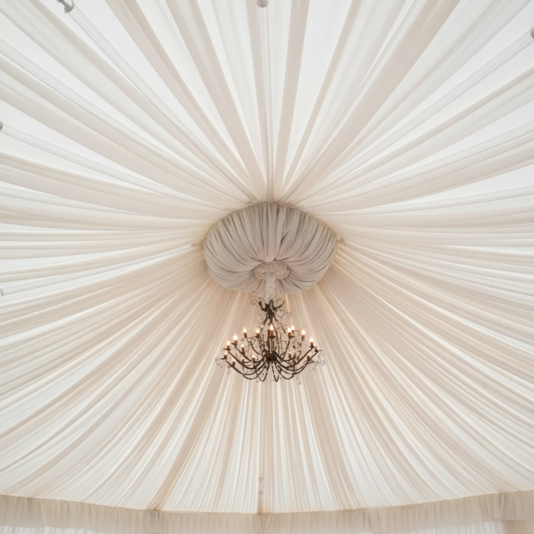 8 pcs Clear Acrylic Ceiling Drape Tube with Position Fastening Pins - Image 3