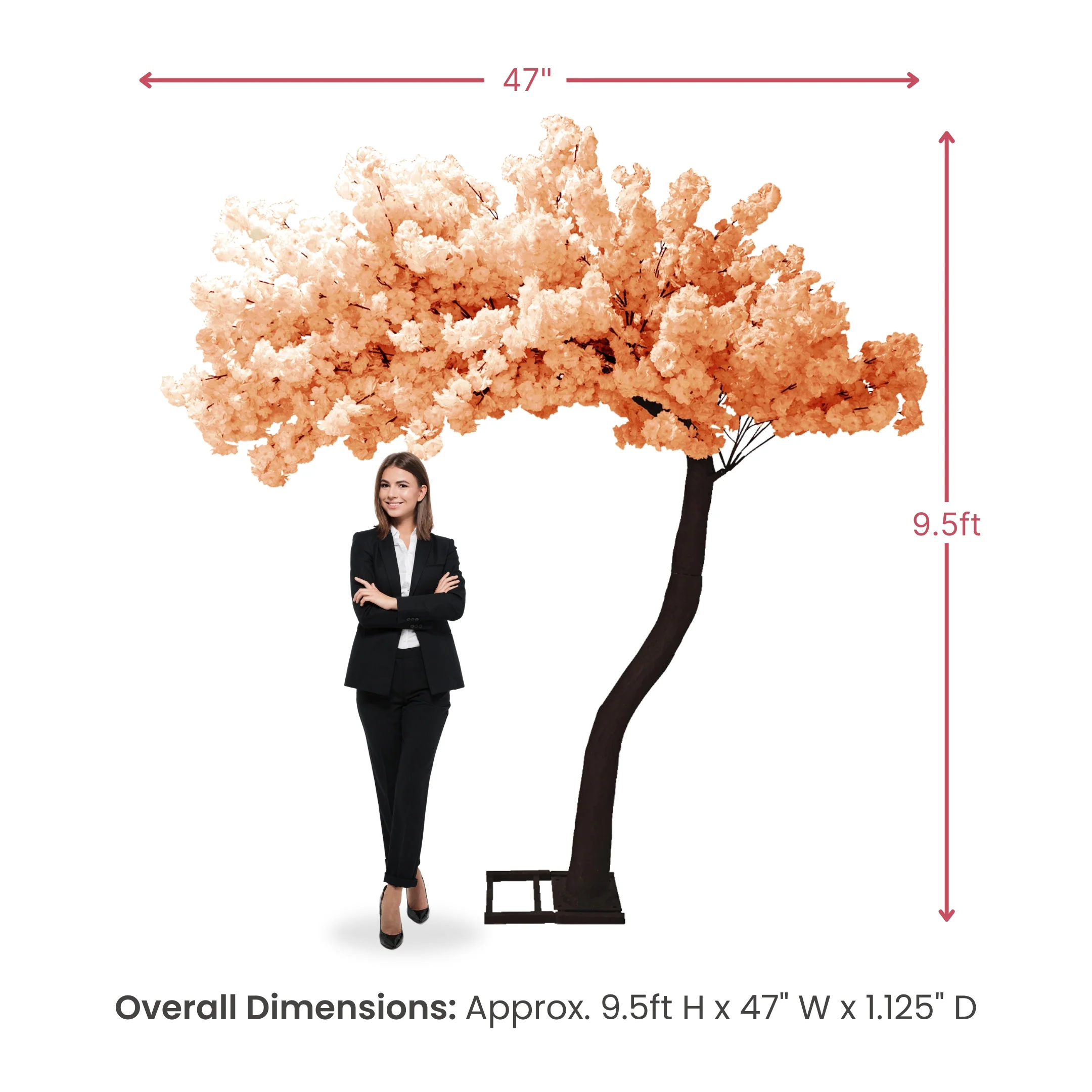 9.5ft Cherry Blossom Tree Backdrop Frame Stand - Peach - Image 3
