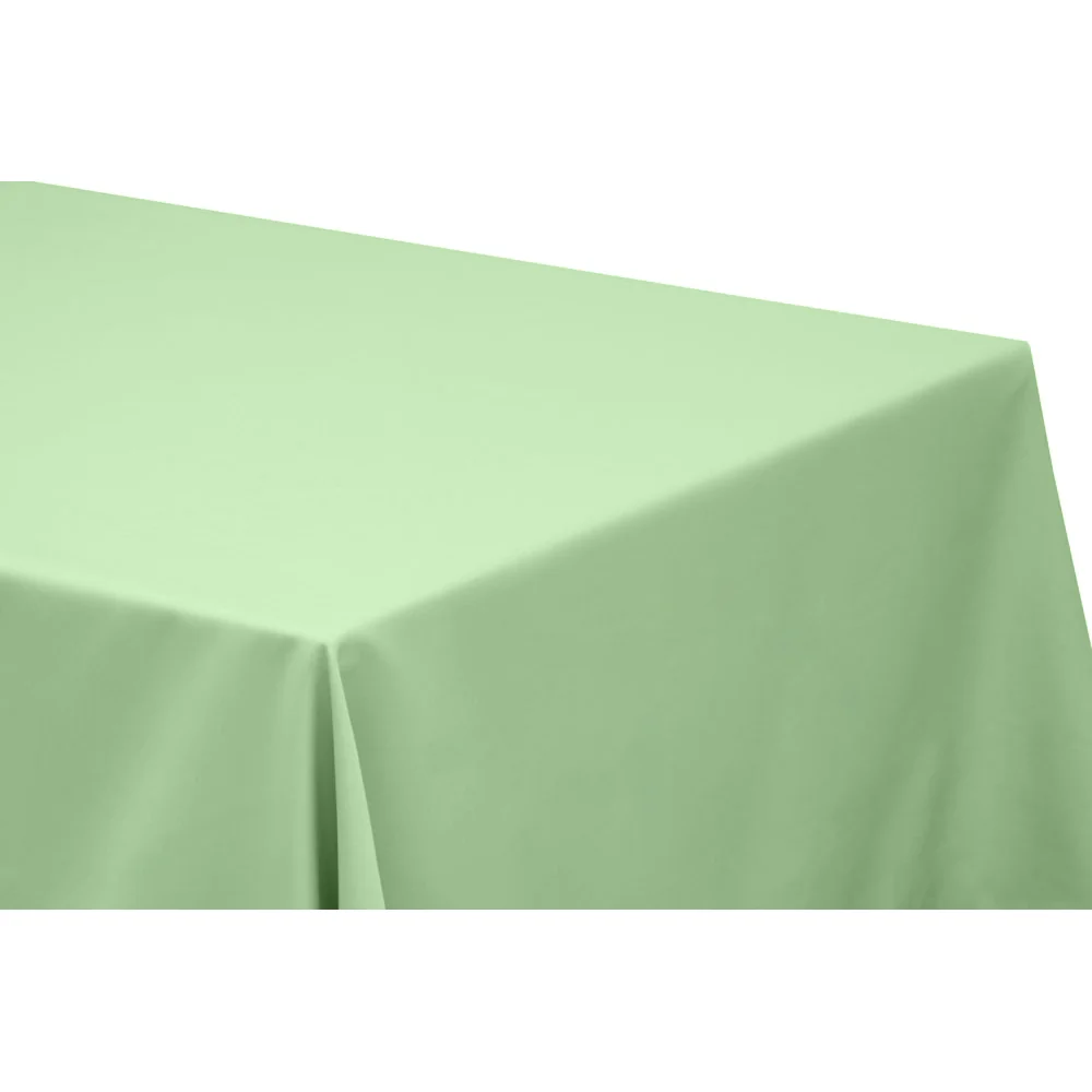 90"x132" Rectangular Oblong Premium Polyester Tablecloth - Mint Green