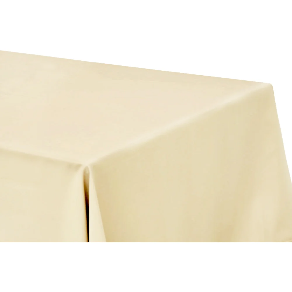 90"x132" Rectangular Oblong Premium Polyester Tablecloth - Nude