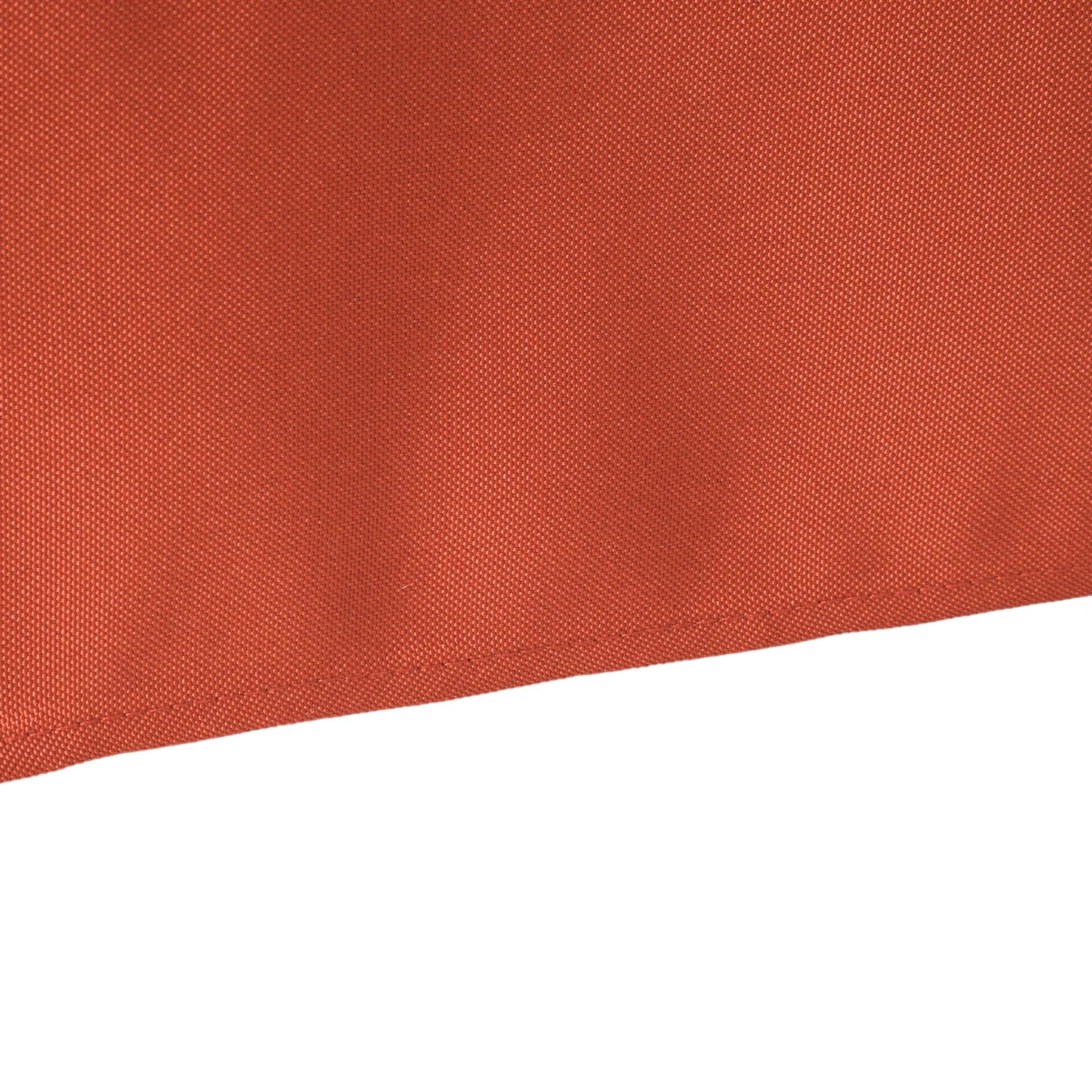 90"x132" Rectangular Oblong Premium Polyester Tablecloth - Rust - Image 3