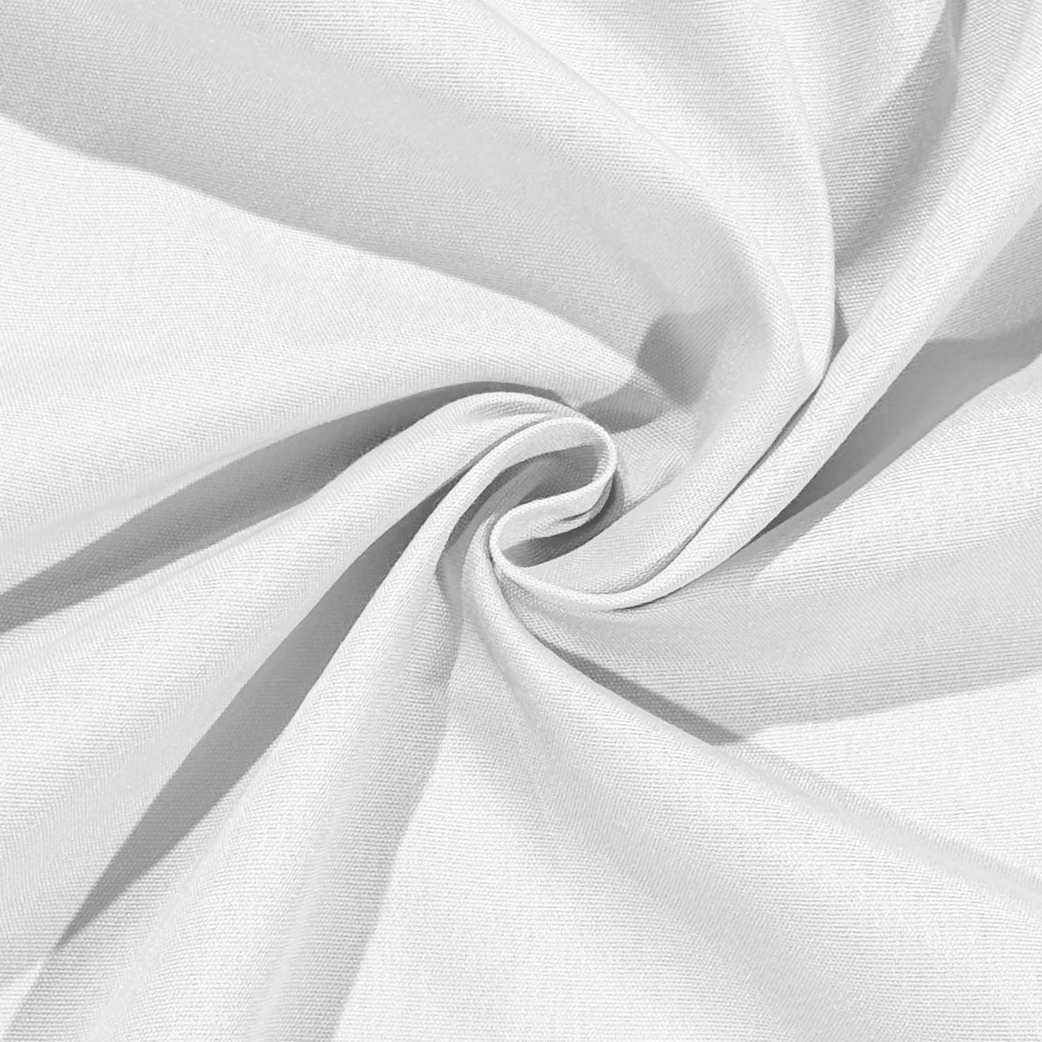 Premium 90"x156" Rectangular White Spun Polyester Tablecloth - Image 4