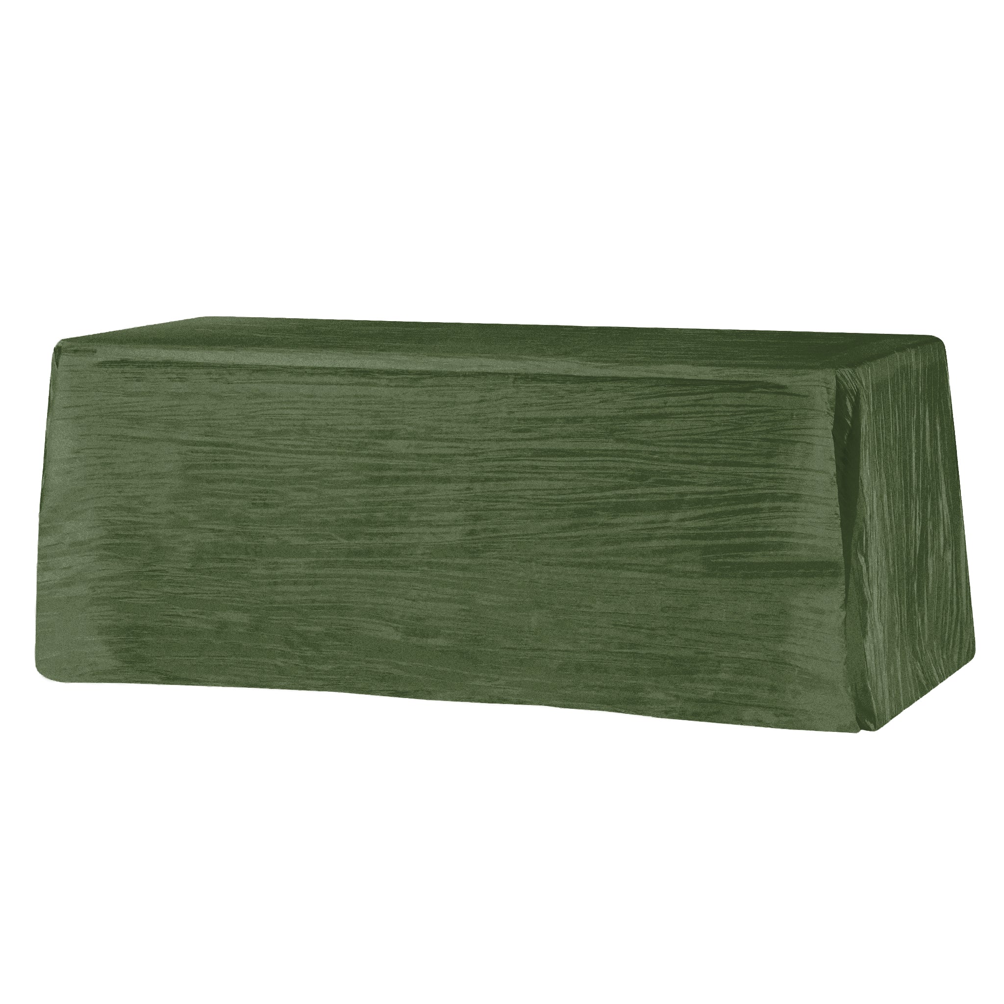 Accordion Crinkle Taffeta 90"x132" Rectangular Tablecloth - Willow Green
