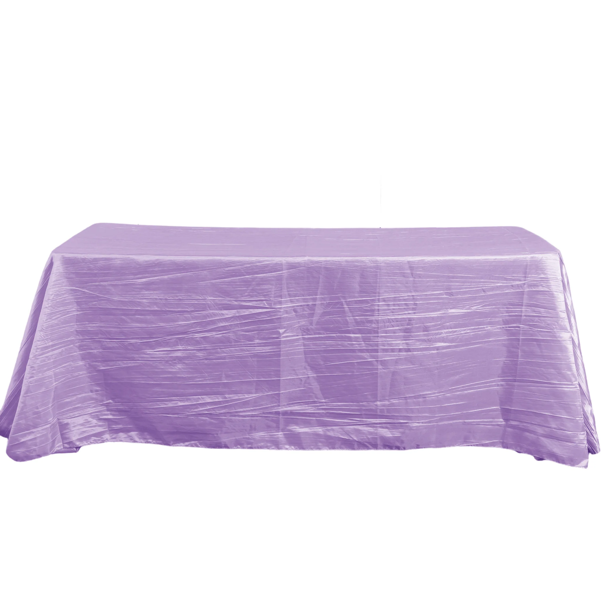 Accordion Crinkle Taffeta 90"x132" Rectangular Tablecloth - Lavender