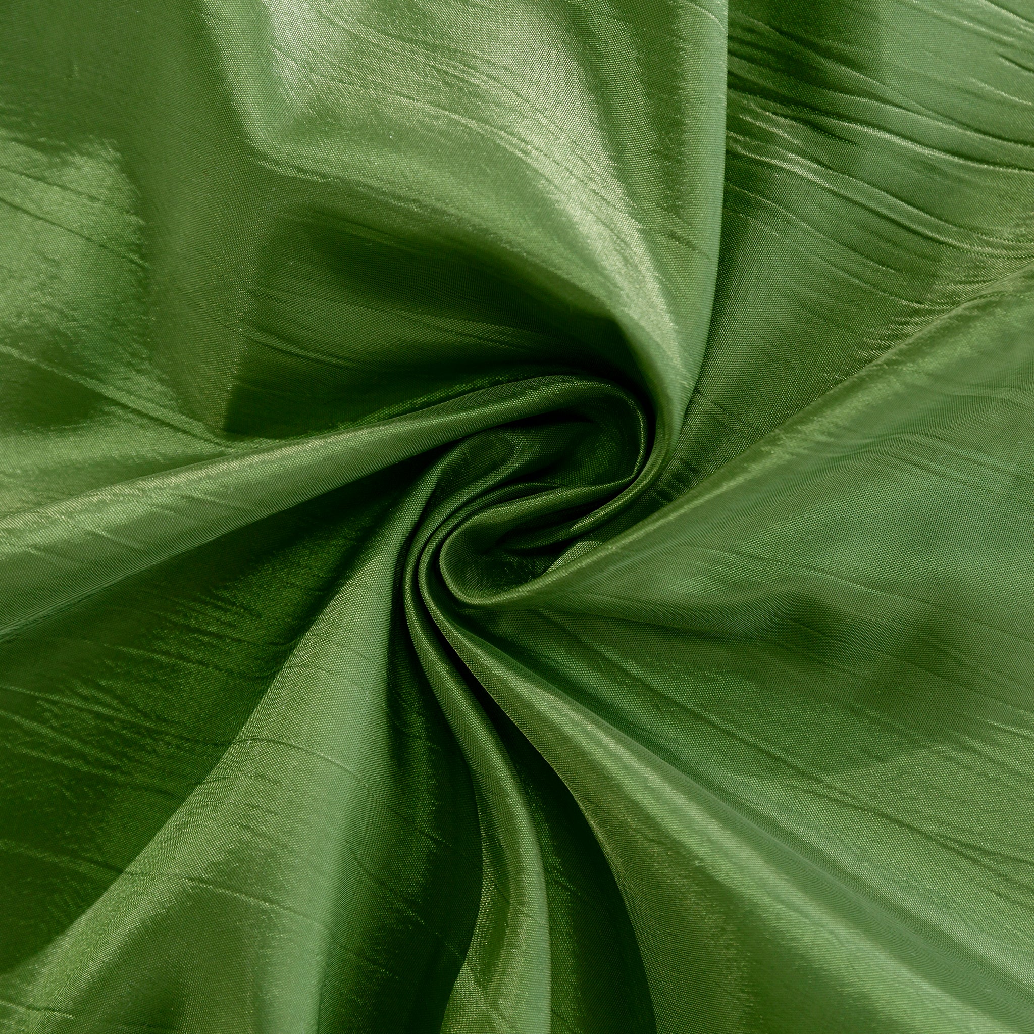 Accordion Crinkle Taffeta 90"x156" Rectangular Tablecloth - Willow Green - Image 2