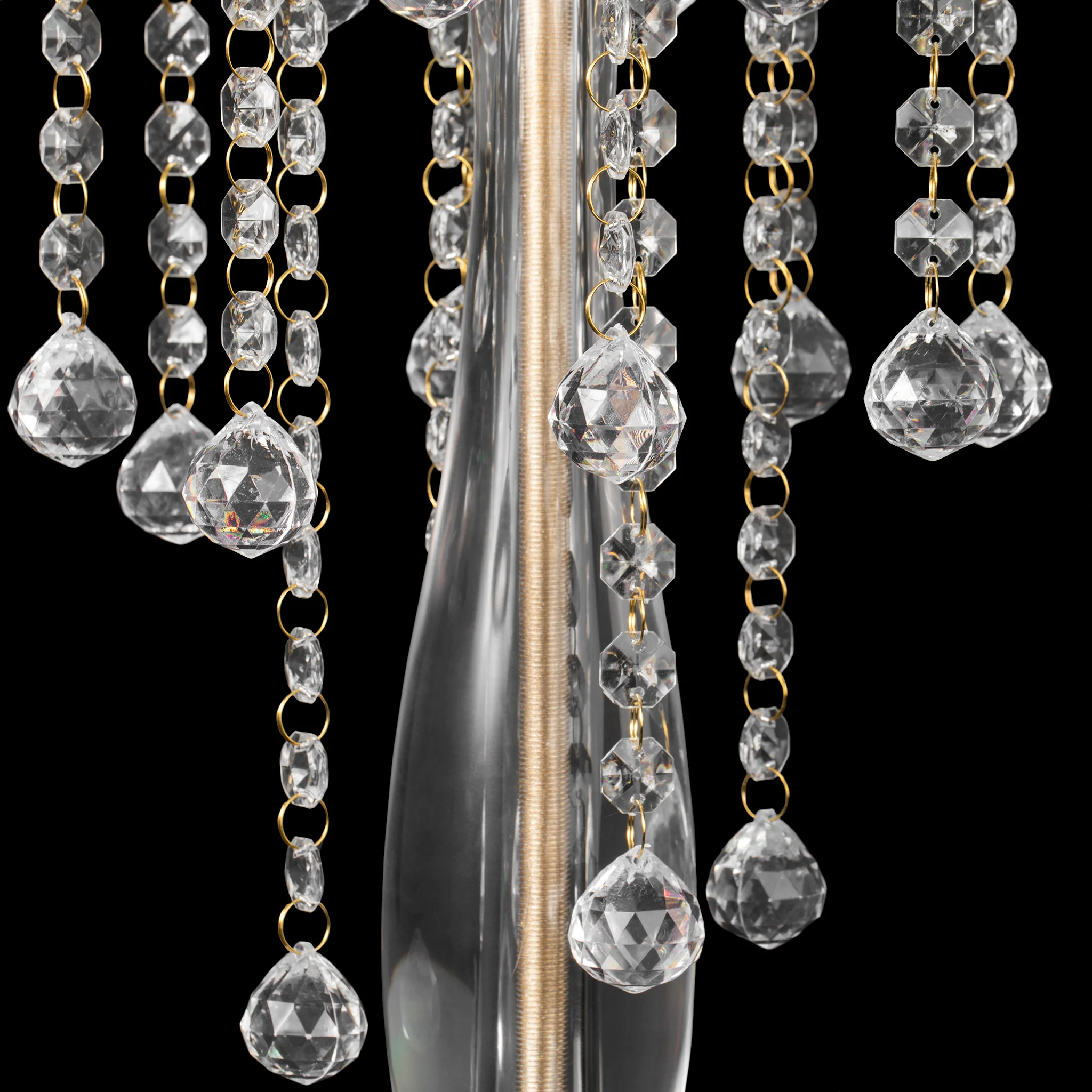 Acrylic Crystal Drop Centerpiece - Gold - Image 3