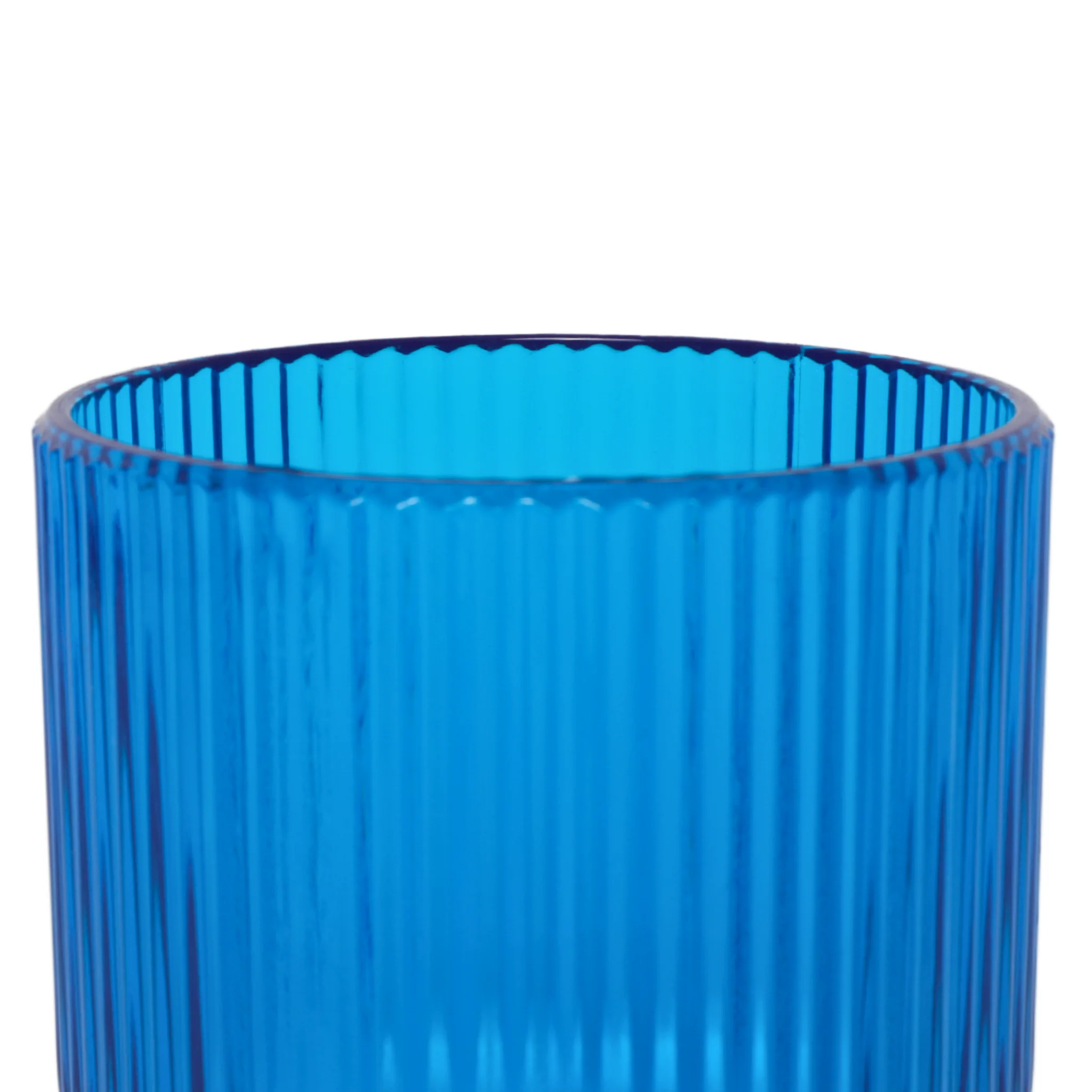 Blue Acrylic 11oz Wine Goblets Ripple Design (6 pcs/pk) - Image 9