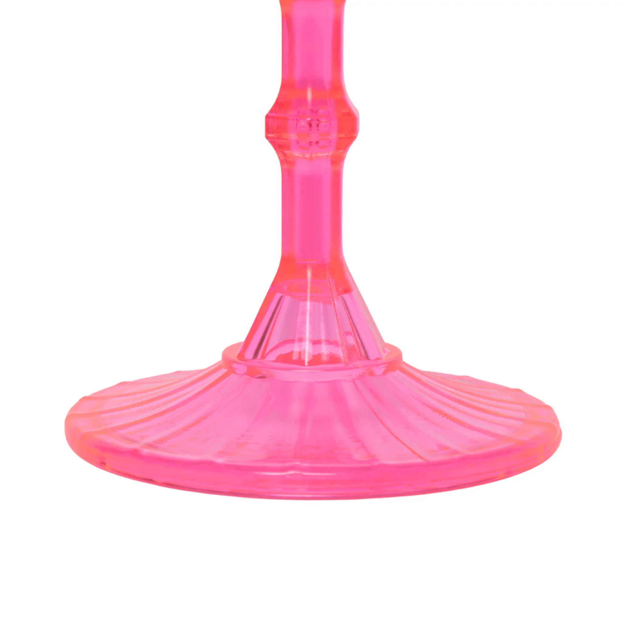 Pink Acrylic 11oz Wine Goblets Ripple Design (6 pcs/pk) - Image 6