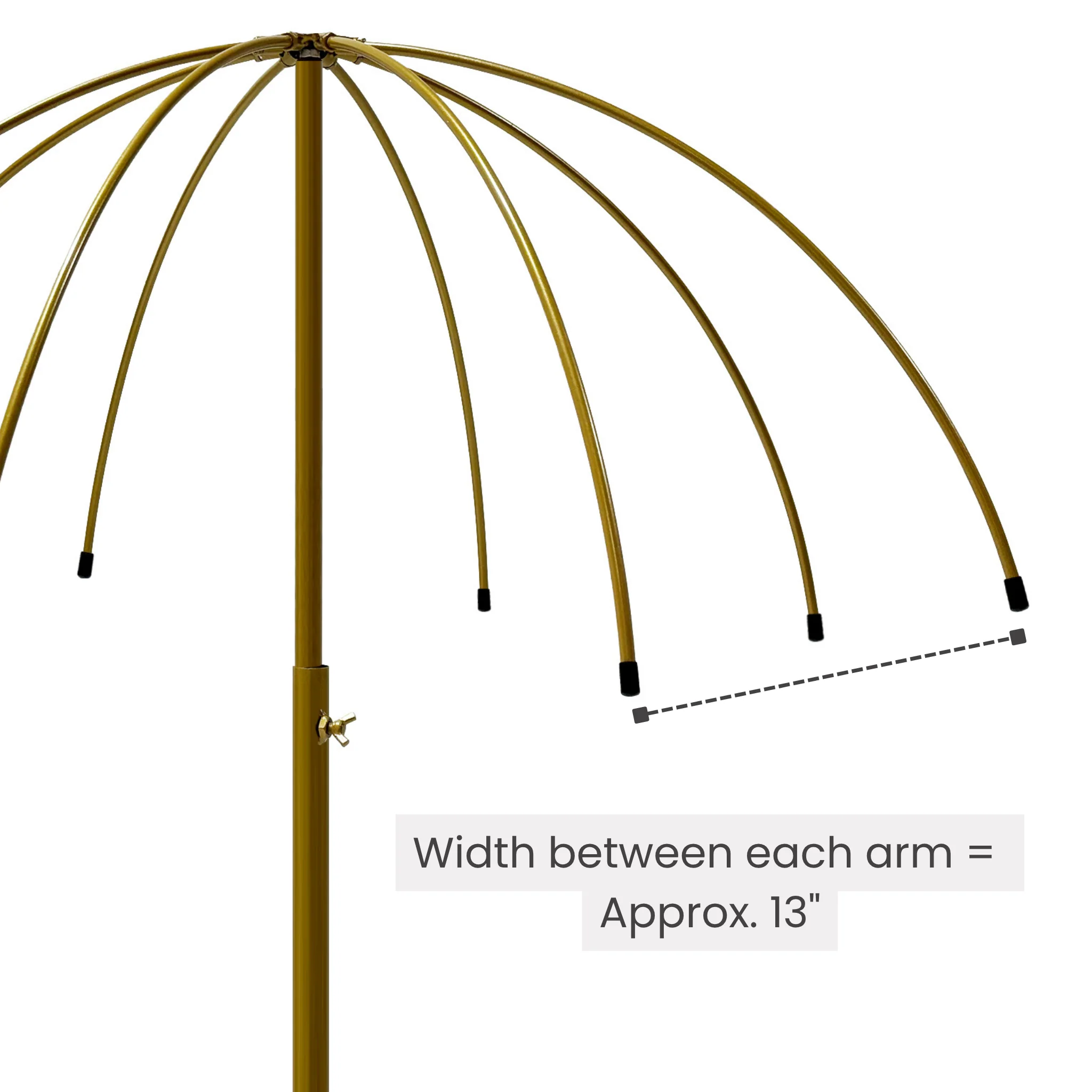 Adjustable Umbrella Centerpiece Stand with White Cover - Image 8