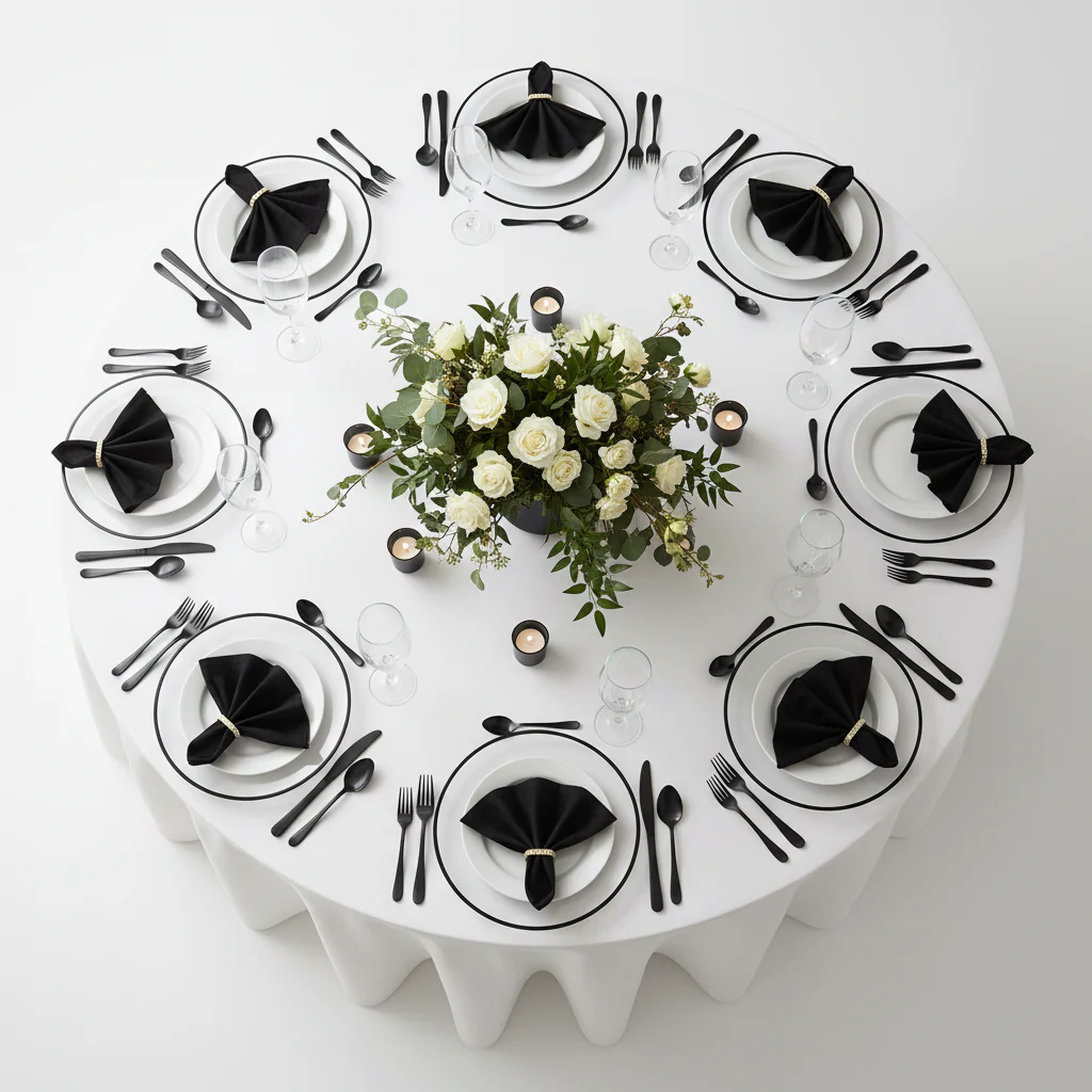 Alpine Acrylic Charger Plate - Black trim - Image 4