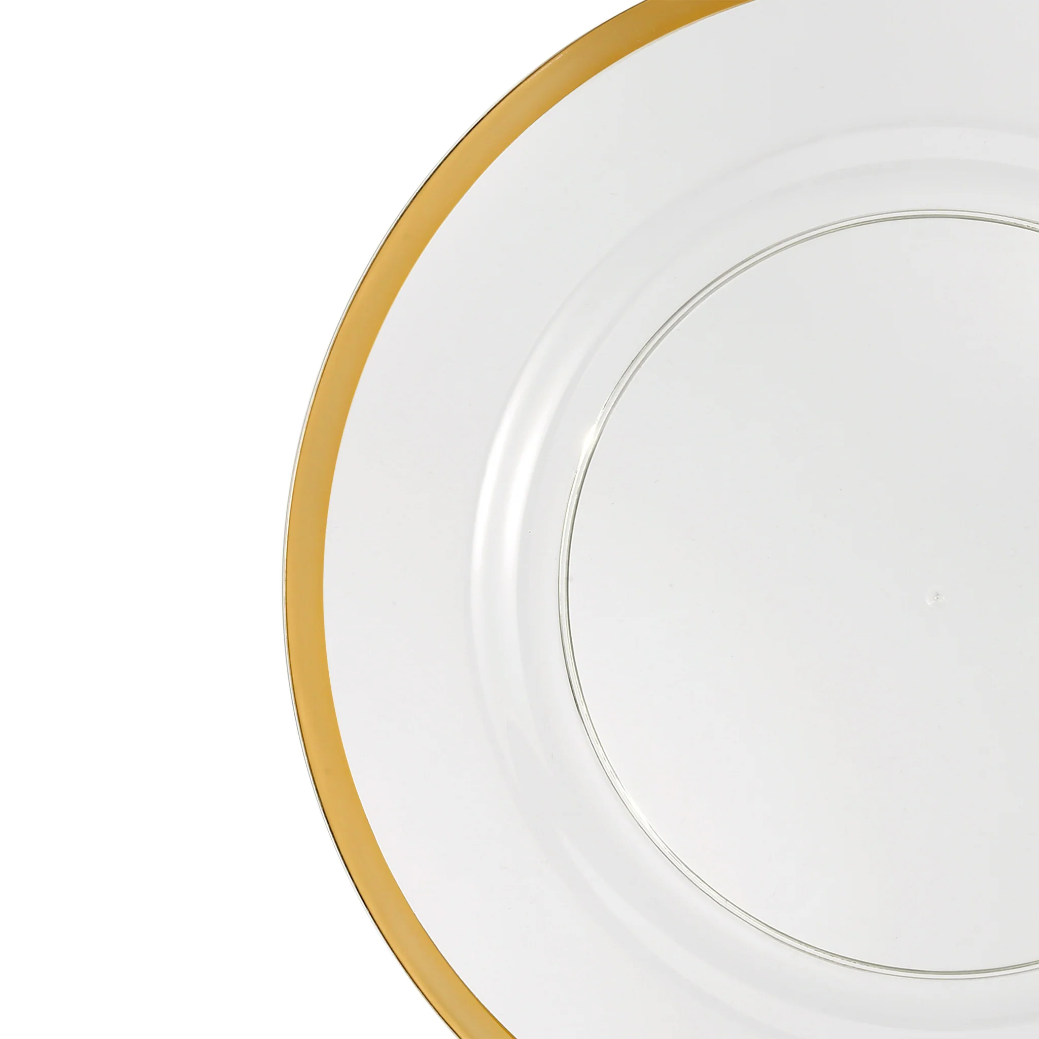 Alpine Acrylic Charger Plate - Gold trim - Image 3