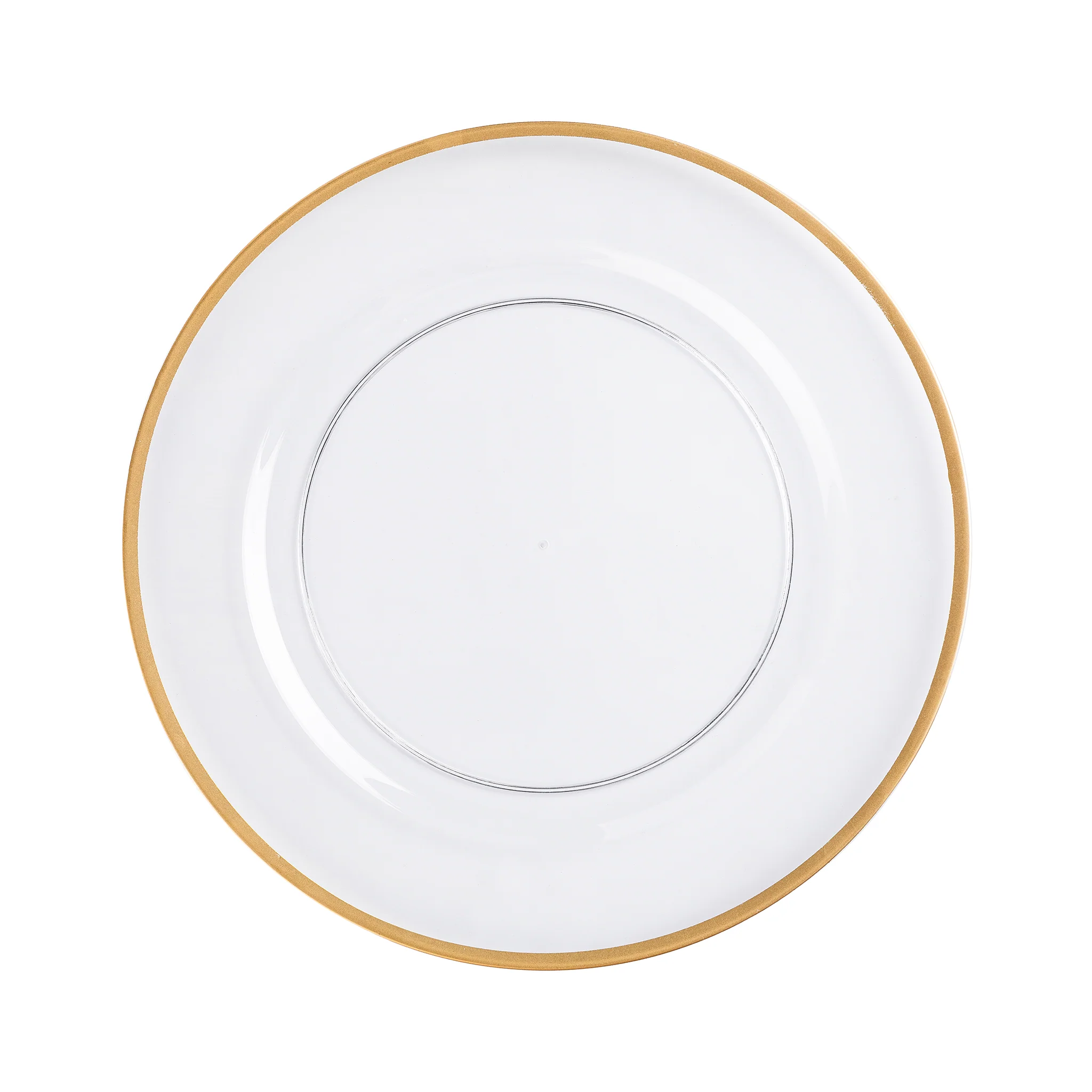 Alpine Acrylic Charger Plate - Gold trim - Image 6