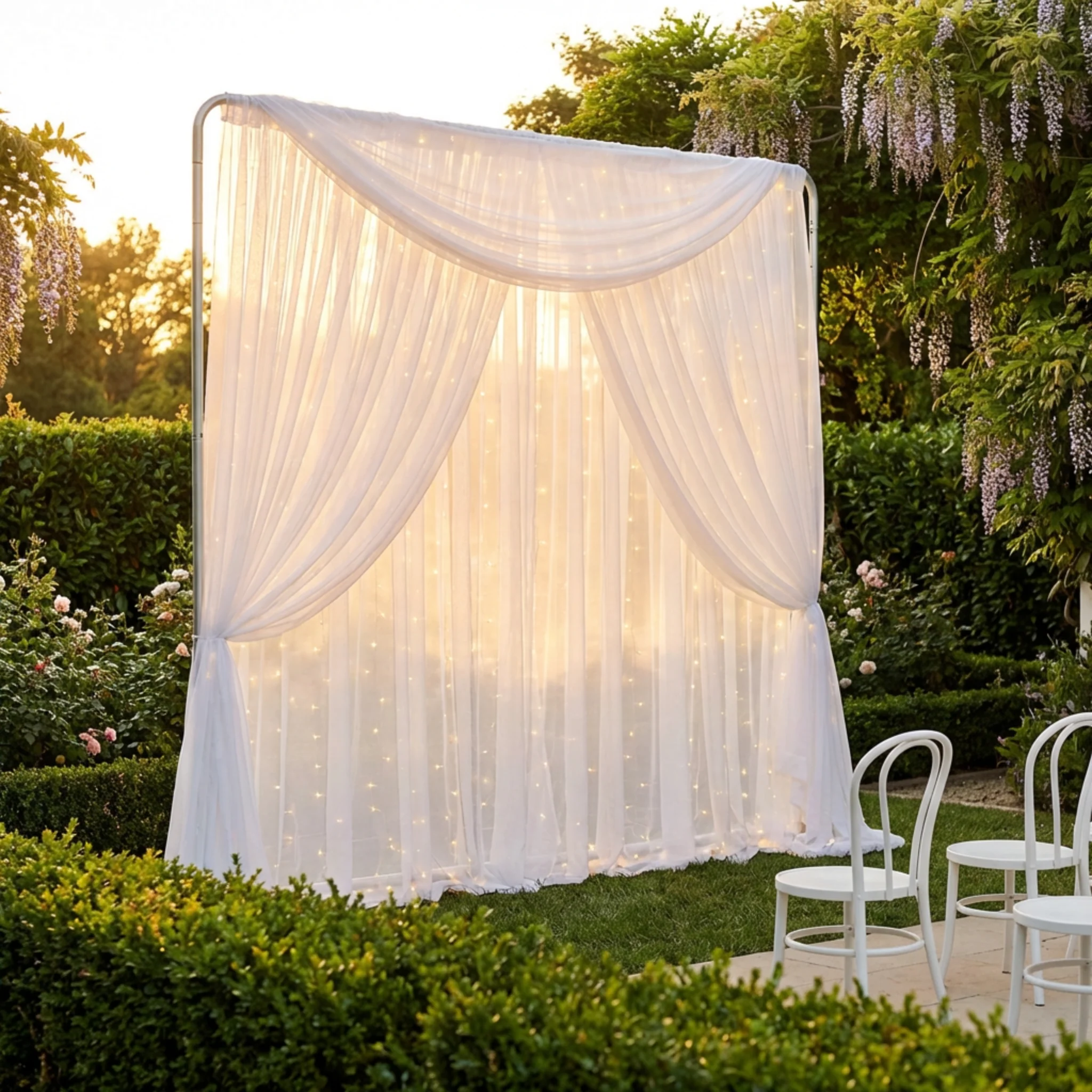 8ft Aluminum Pillowcase Photobooth Backdrop Stand - Image 9
