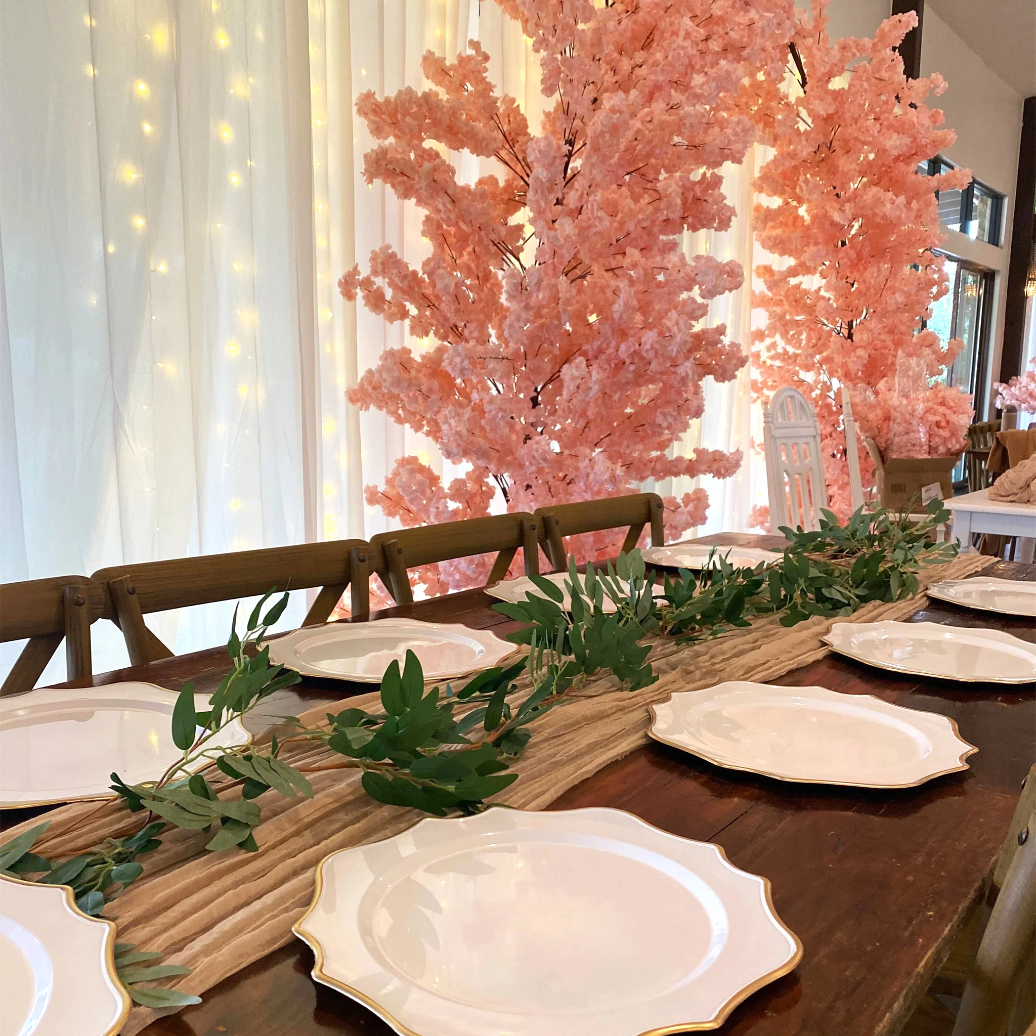 Artificial Faux Willow Greenery Garland 6ft Long - Image 4
