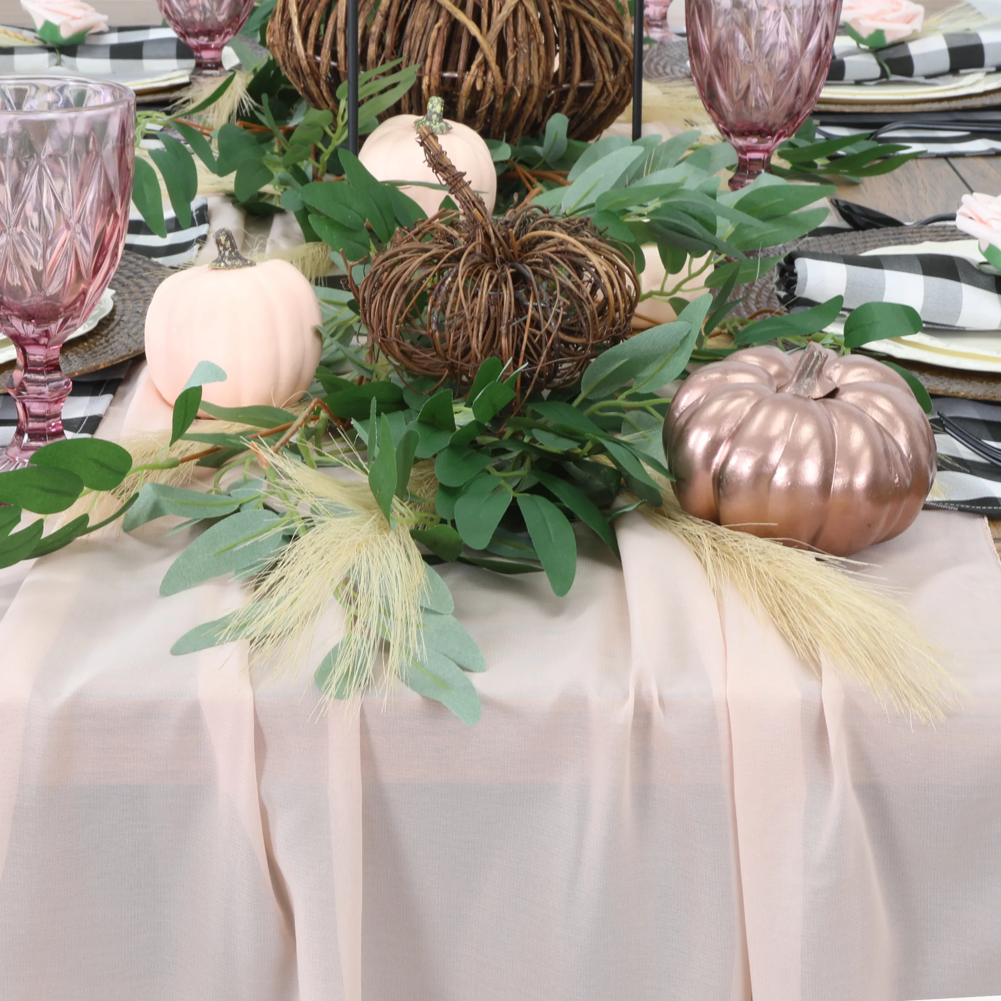 Artificial Faux Willow Greenery Garland 6ft Long - Image 8