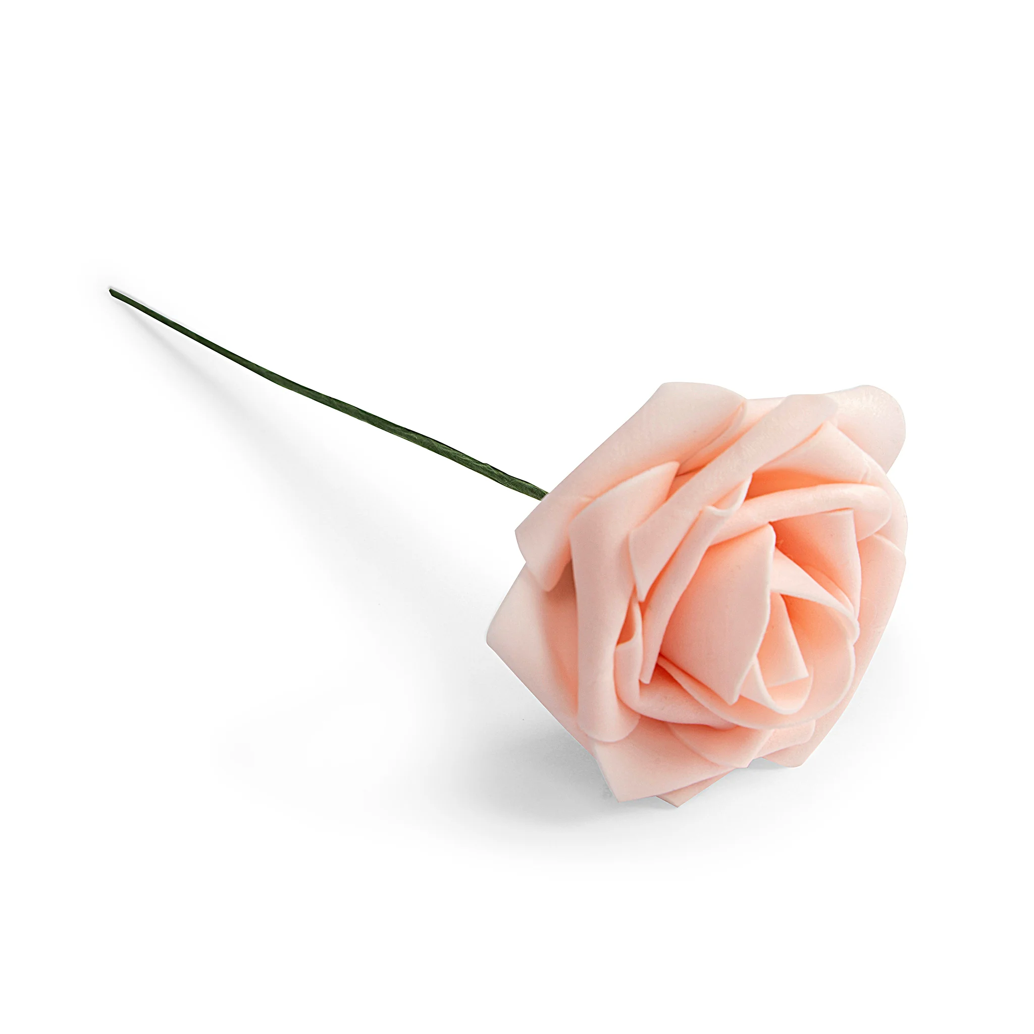 Artificial DIY Foam Rose Stems (50 pcs) - Blush/Rose Gold - Image 2
