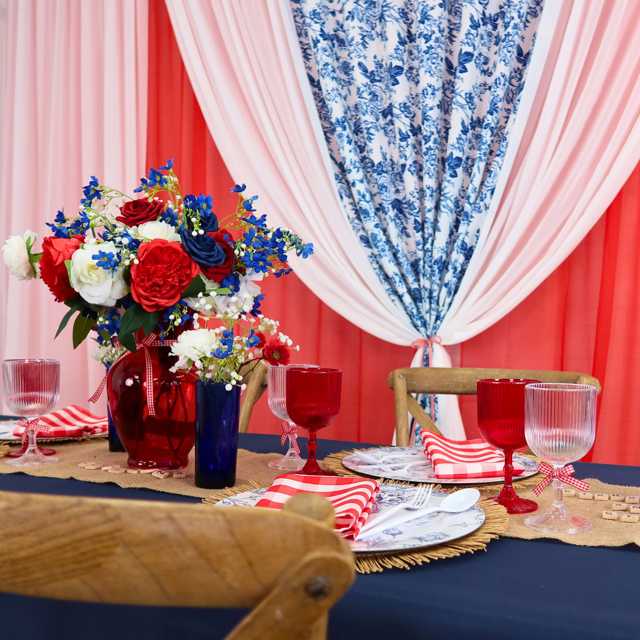 Artificial DIY Foam Rose Stems (50 pcs) - Navy Blue - Image 14