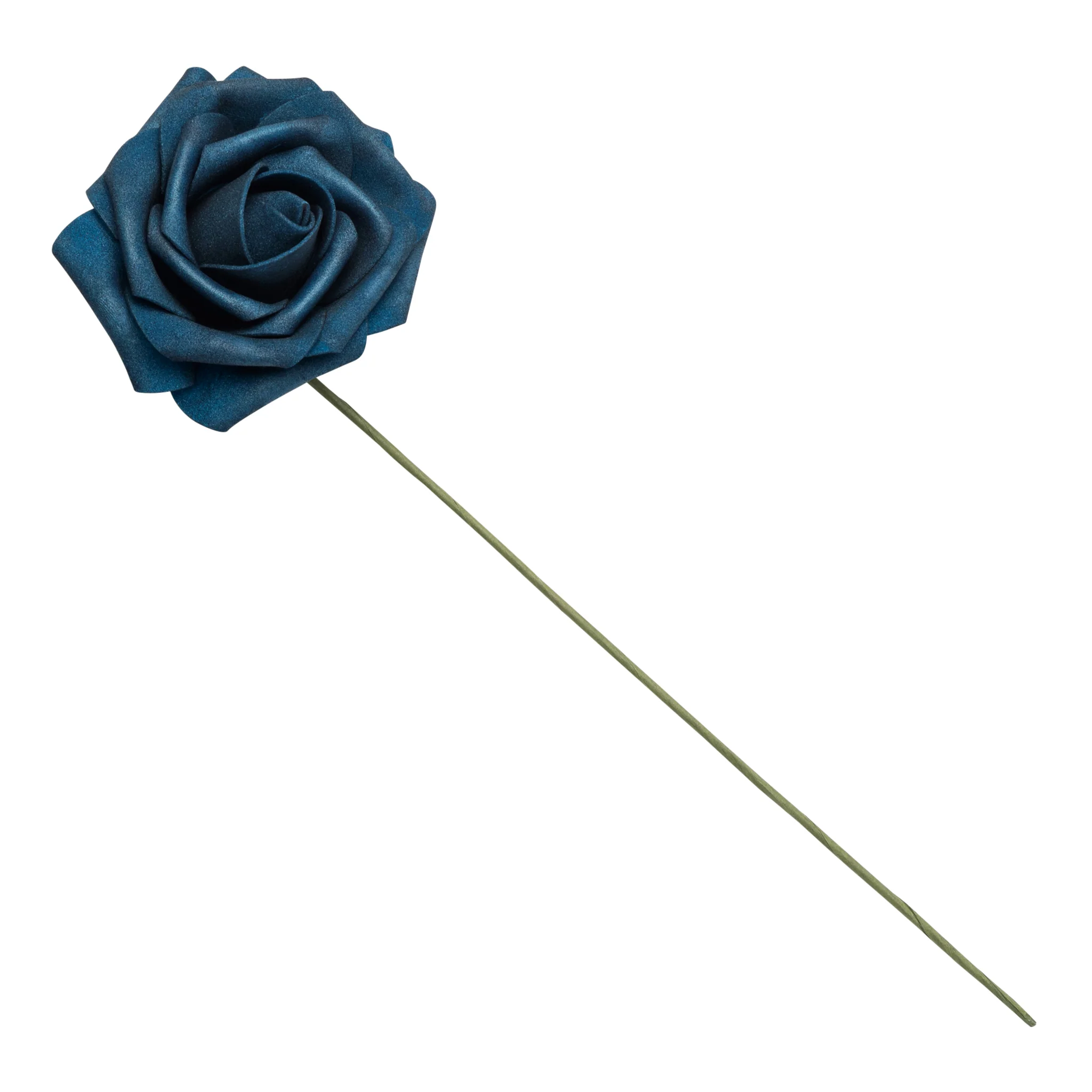 Artificial DIY Foam Rose Stems (50 pcs) - Navy Blue - Image 2