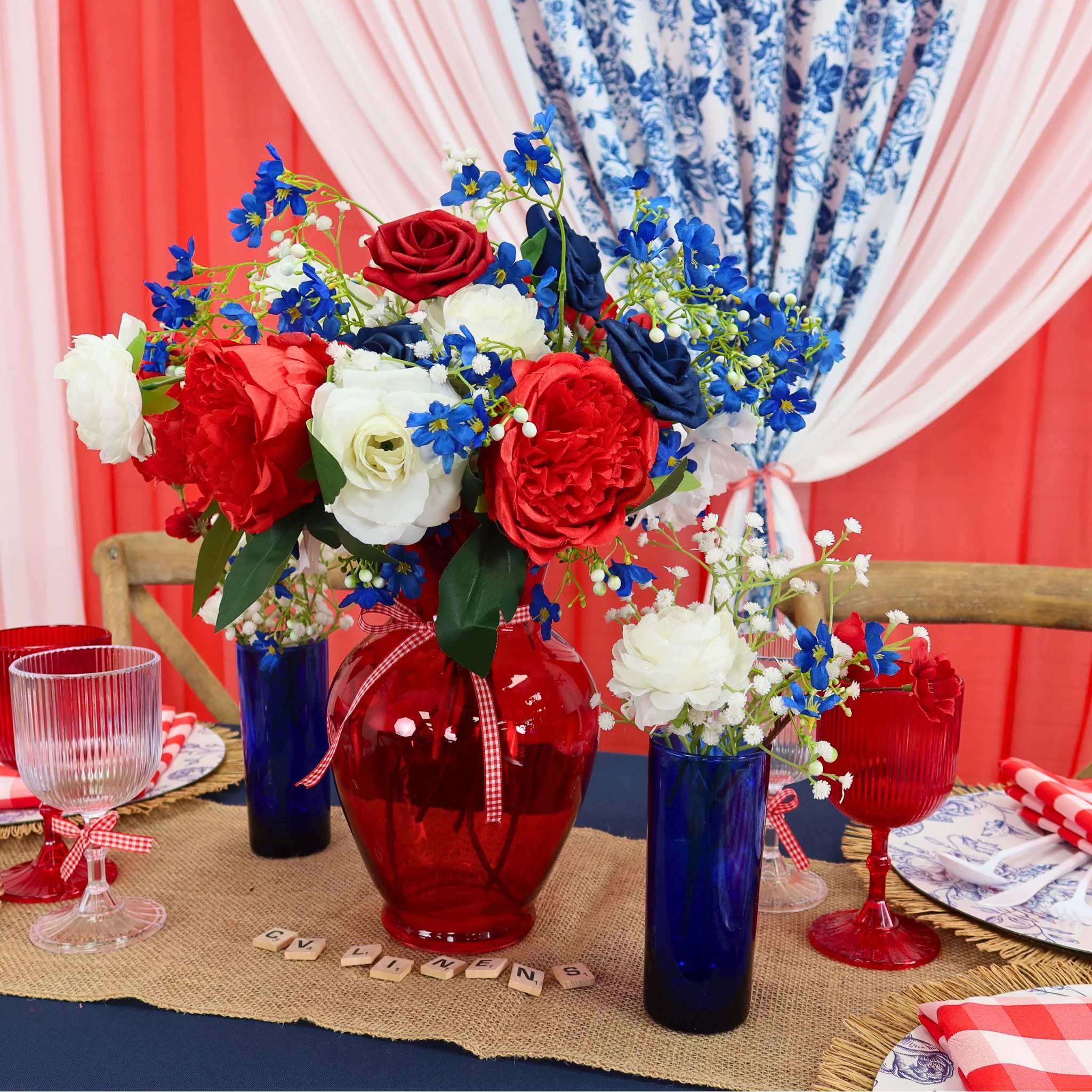 Artificial DIY Foam Rose Stems (50 pcs) - Red - Image 4