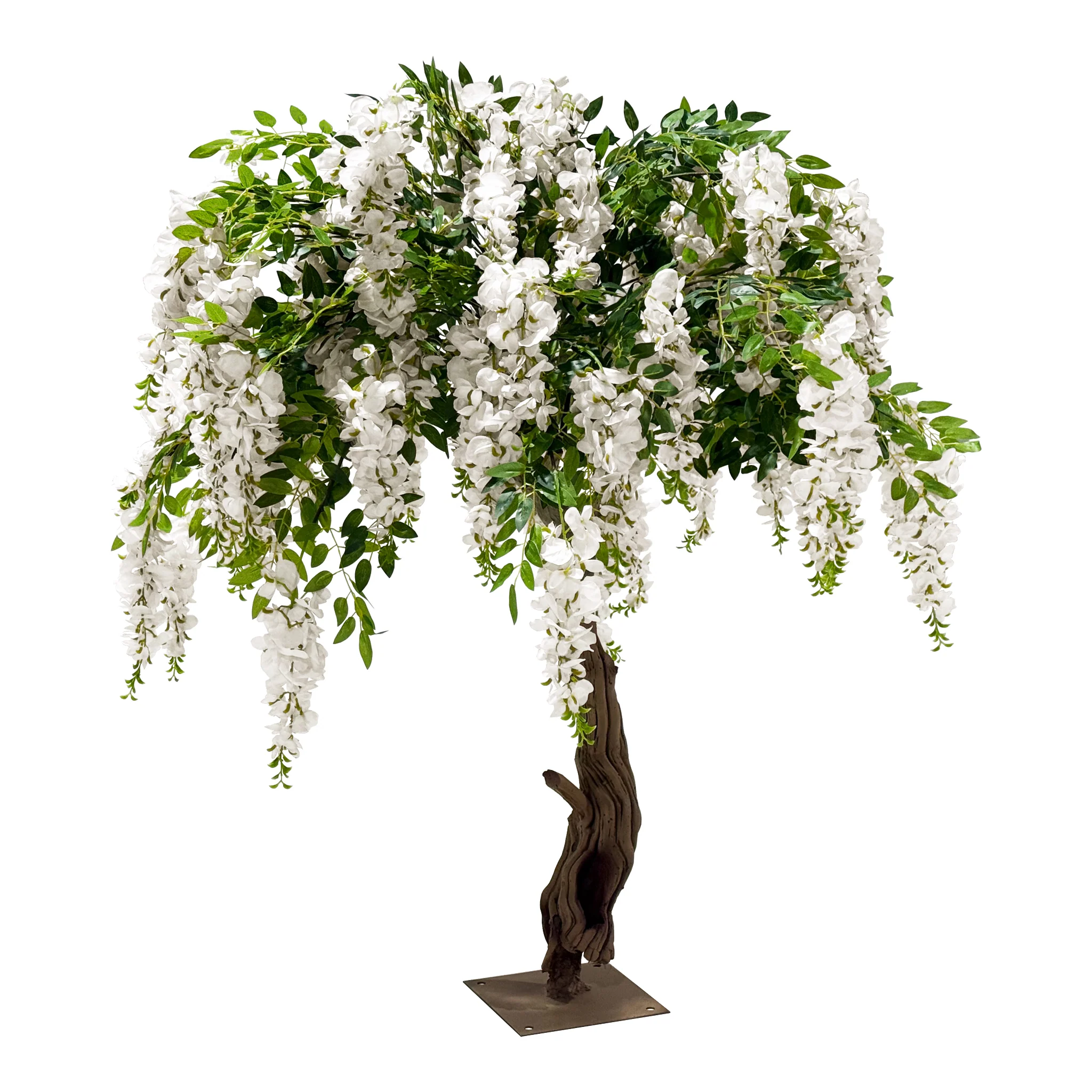 4ft Artificial Wisteria Tree - White